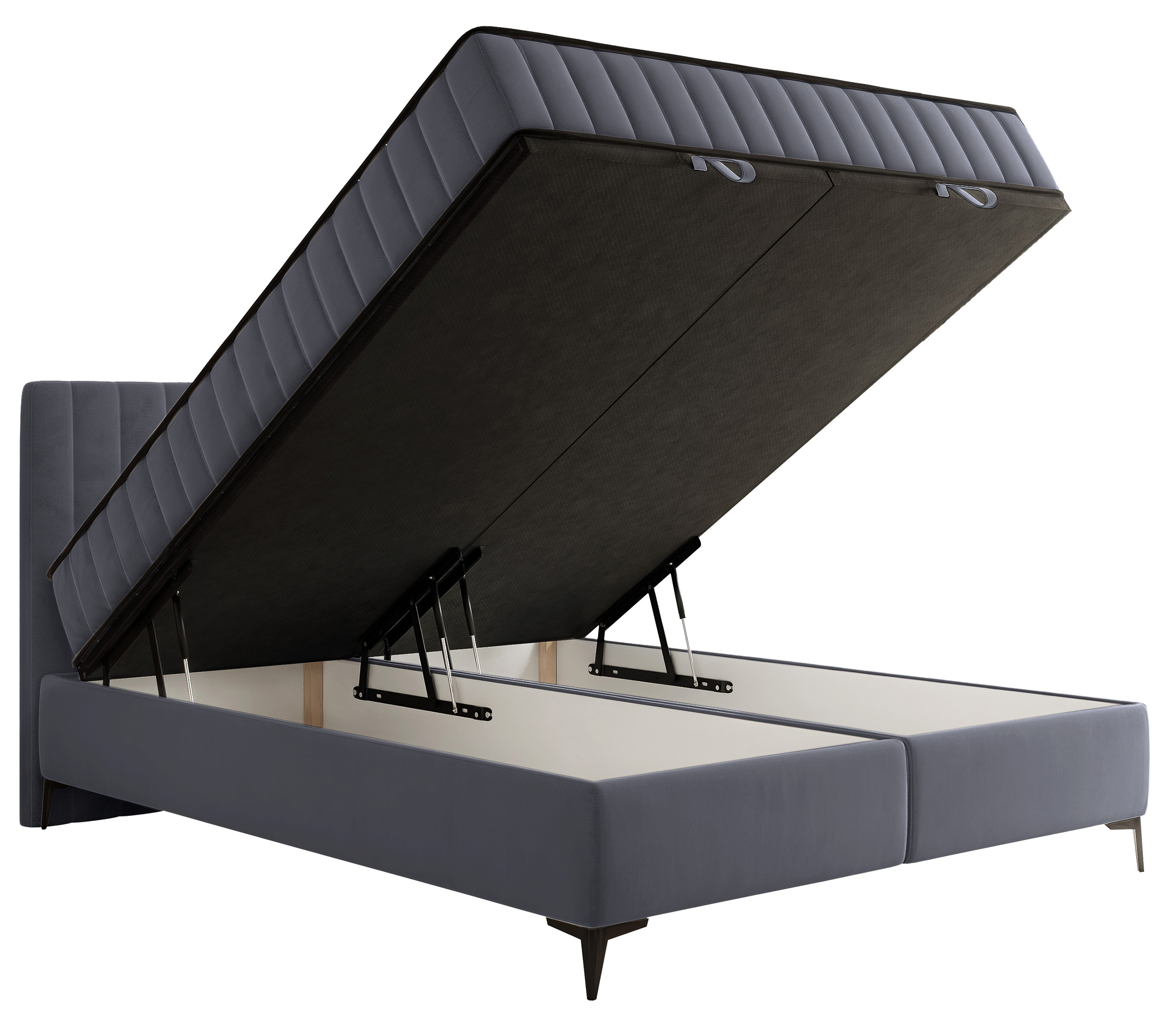 selsey-mufasso-kontinentalbett-180x200-cm-mit-stauraum-grauer-velours-wasserabwe image 6