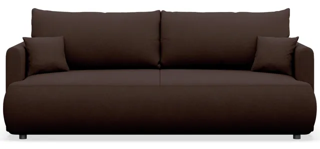 selsey-ovo-mini-dreisitziges-schlafsofa-brauner-chenille-mit-stauraum image 1