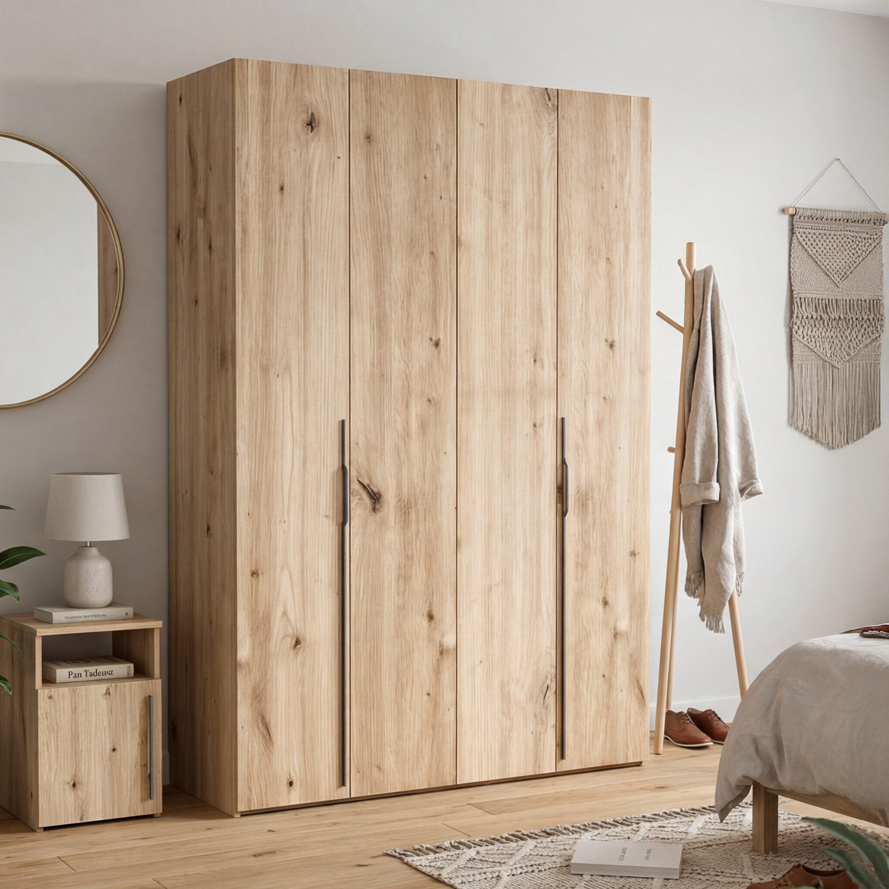 selsey-bari-garderobe-200-cm-zweit-rig-mit-3-schubladen-artisan-eiche-faltt-ren image 2