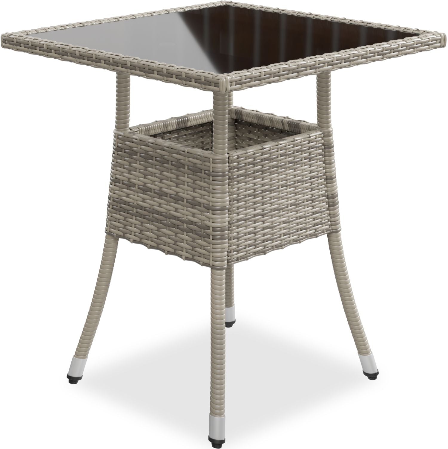 juskys-yoro-eckiger-polyrattan-gartentisch-mit-glasplatte-schwarz image 8