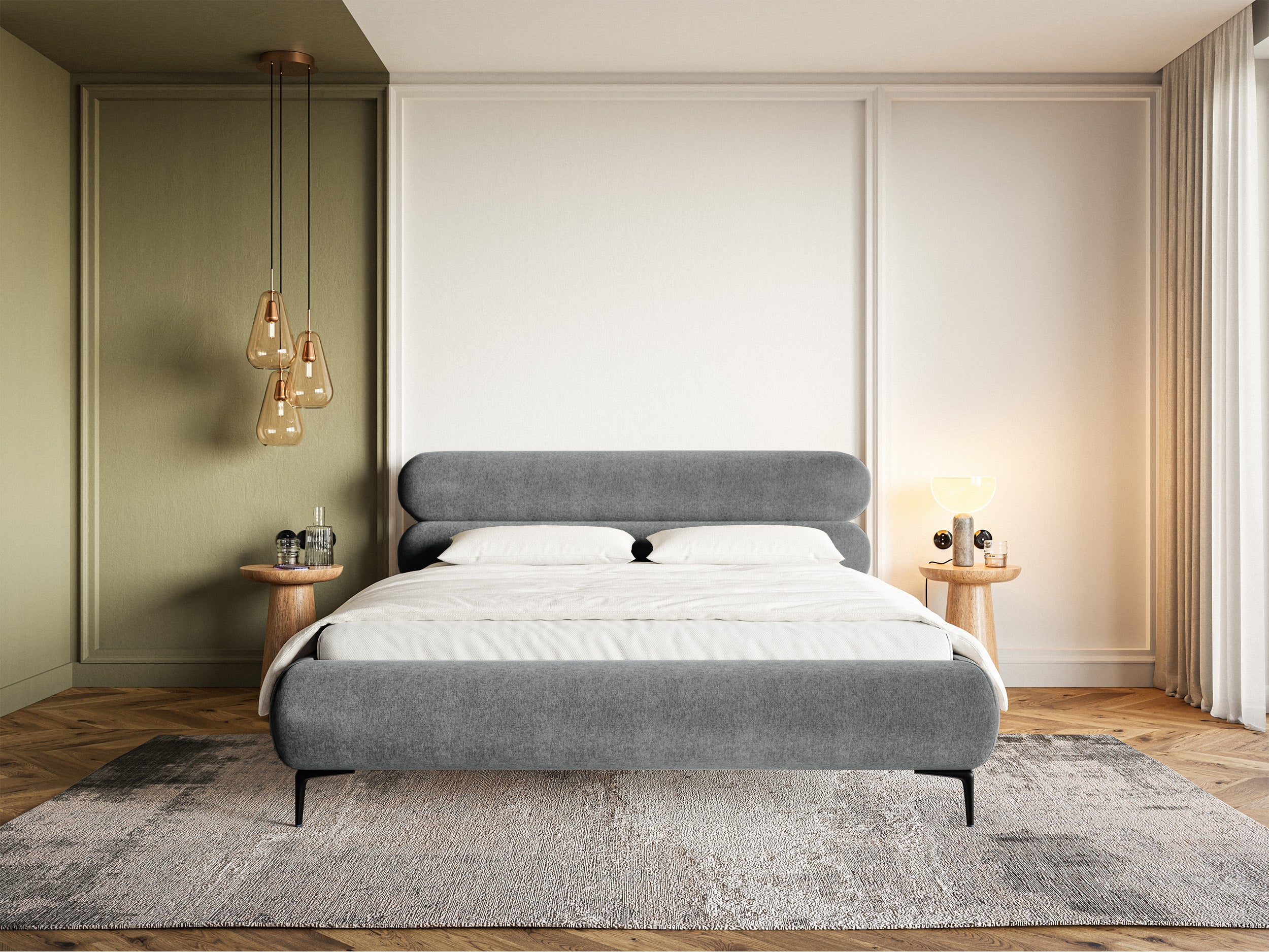 selsey-roule-140x200-cm-polsterbett-mit-stauraum-grauer-samt-metallrahmen-schwar image 2