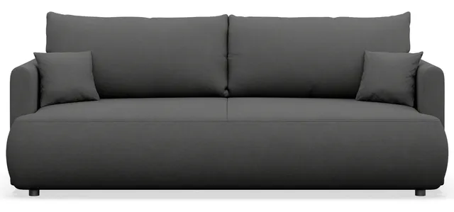 selsey-dreisitziges-schlafsofa-ovo-mini-mit-stauraum-dunkelgrauer-chenille-auskl image 1
