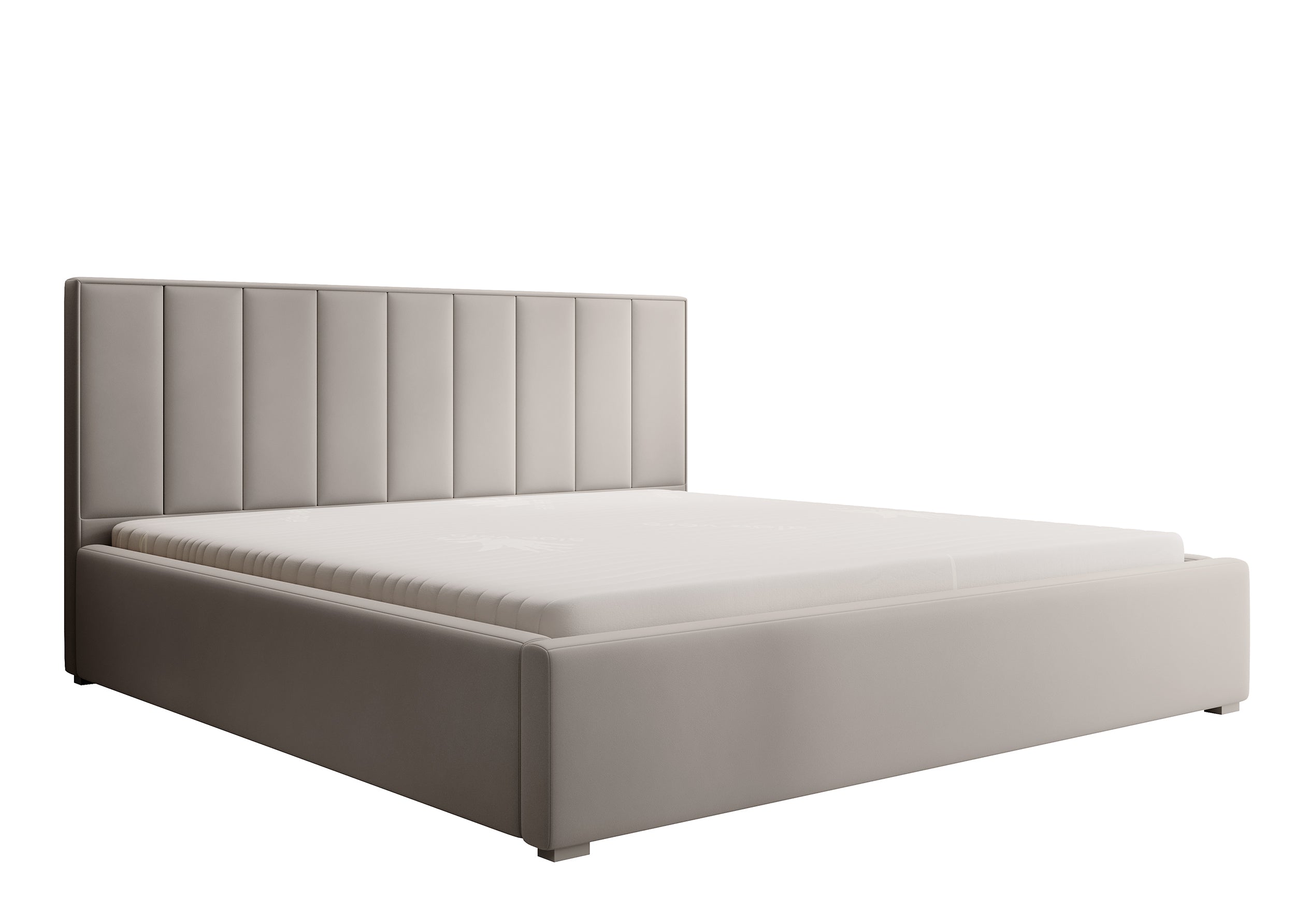selsey-rinus-gepolstertes-bett-200x200-cm-mit-stauraum-grau-beige-hydrophober-st image 1