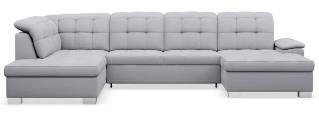 selsey-jamaal-ecksofa-mit-schlaffunktion-u-f-rmig-rechts-mit-stauraum-hellgrauer image 1