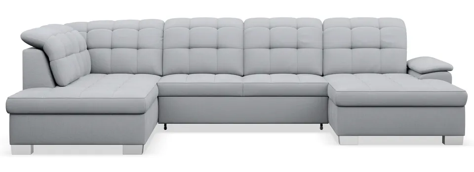 selsey-jamaal-ecksofa-mit-schlaffunktion-u-f-rmig-rechts-mit-stauraum-hellgrauer image 1