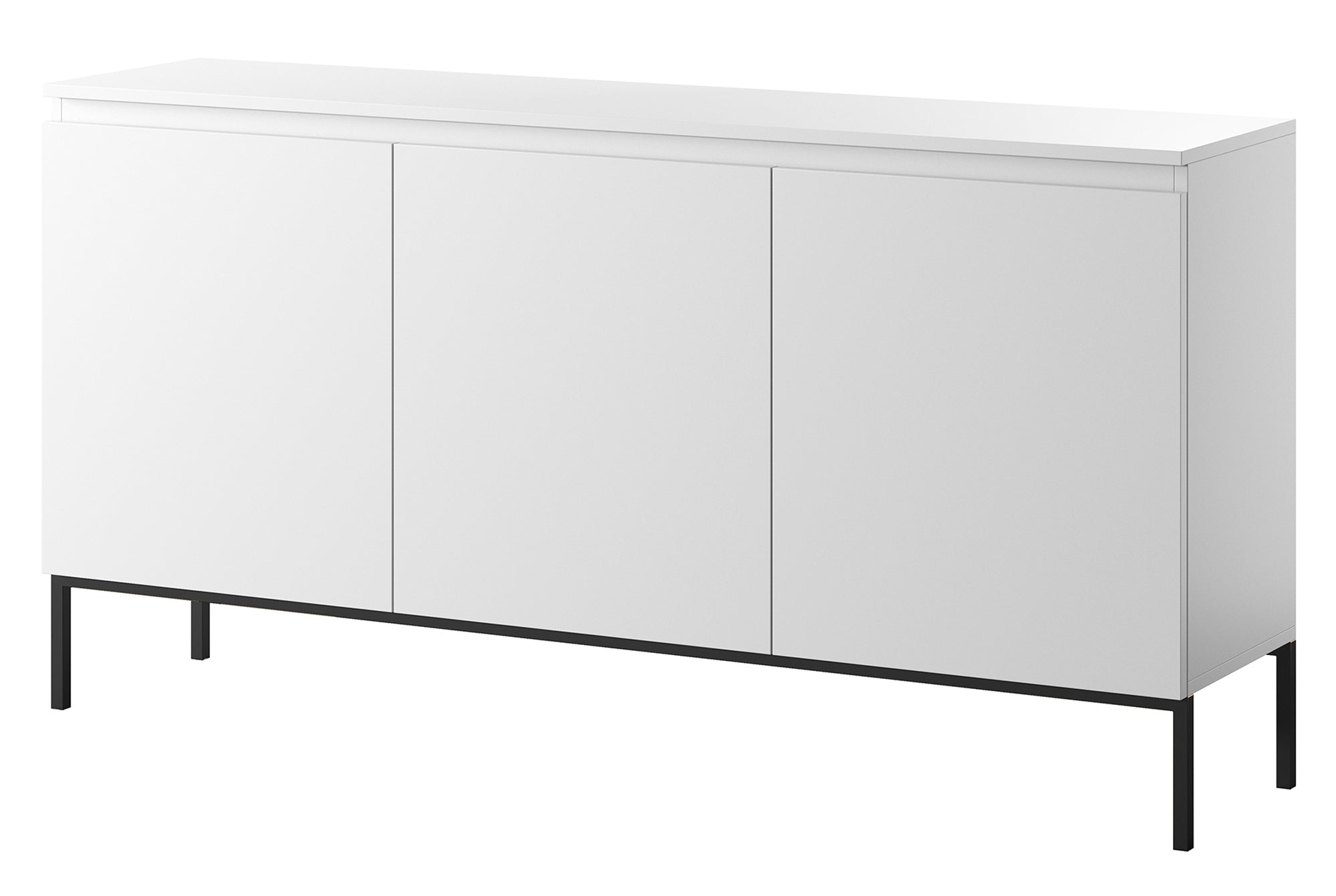 selsey-bemmi-dreht-r-kommode-150-cm-wei-mit-schwarzen-beinen image 1