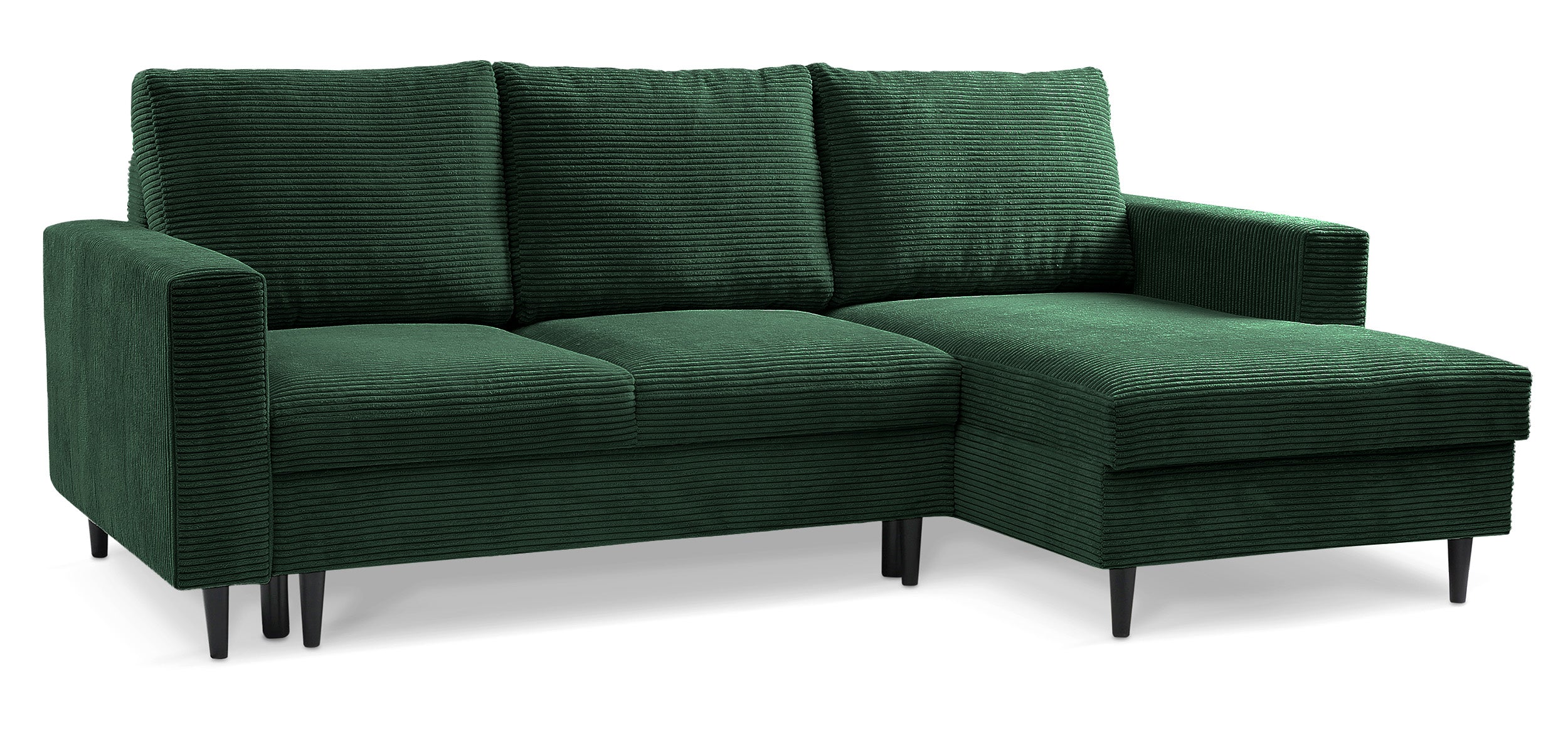 selsey-nalika-ecksofa-mit-schlaffunktion-l-form-rechts-dunkelgr-n-cord-mit-staur image 3