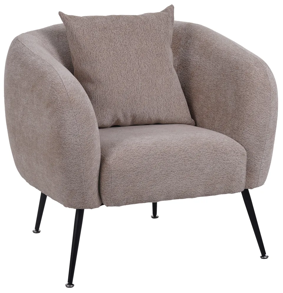 selsey-inglede-relaxsessel-dunkelbeige-chenille-auf-schwarzen-beinen image 1