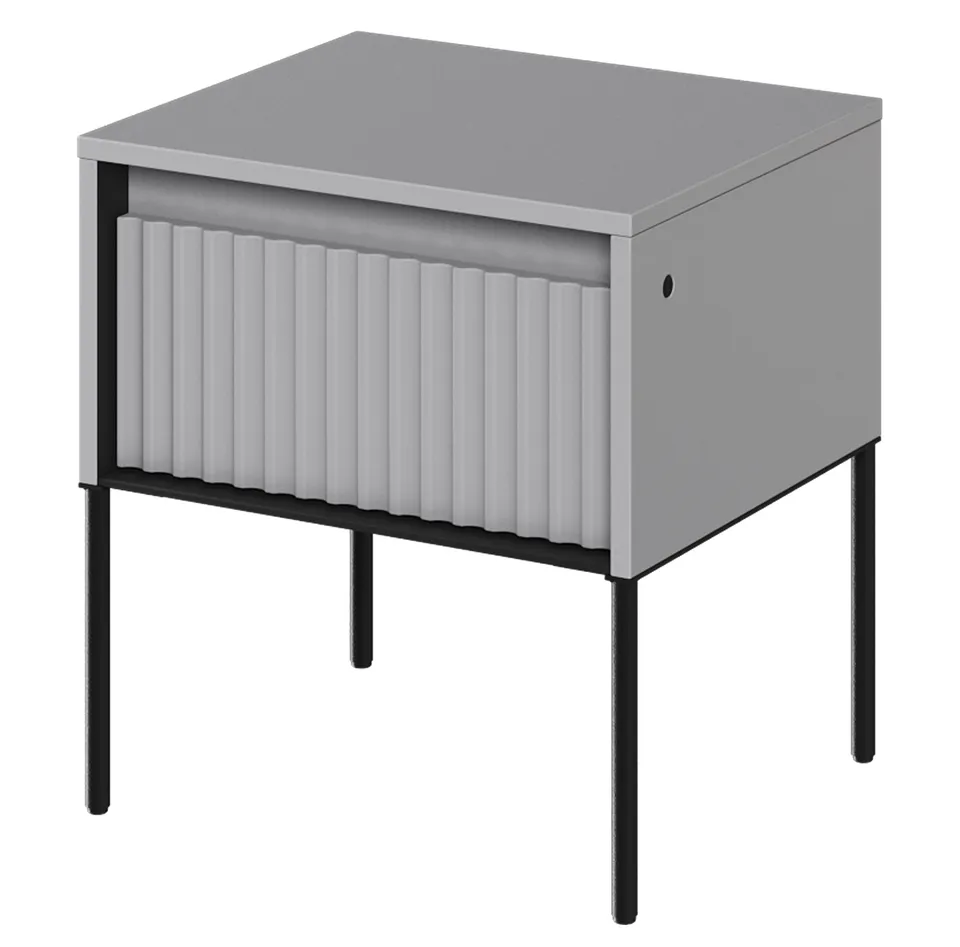 selsey-nachttisch-trend-46-cm-mit-led-nachtschrank-grau image 1