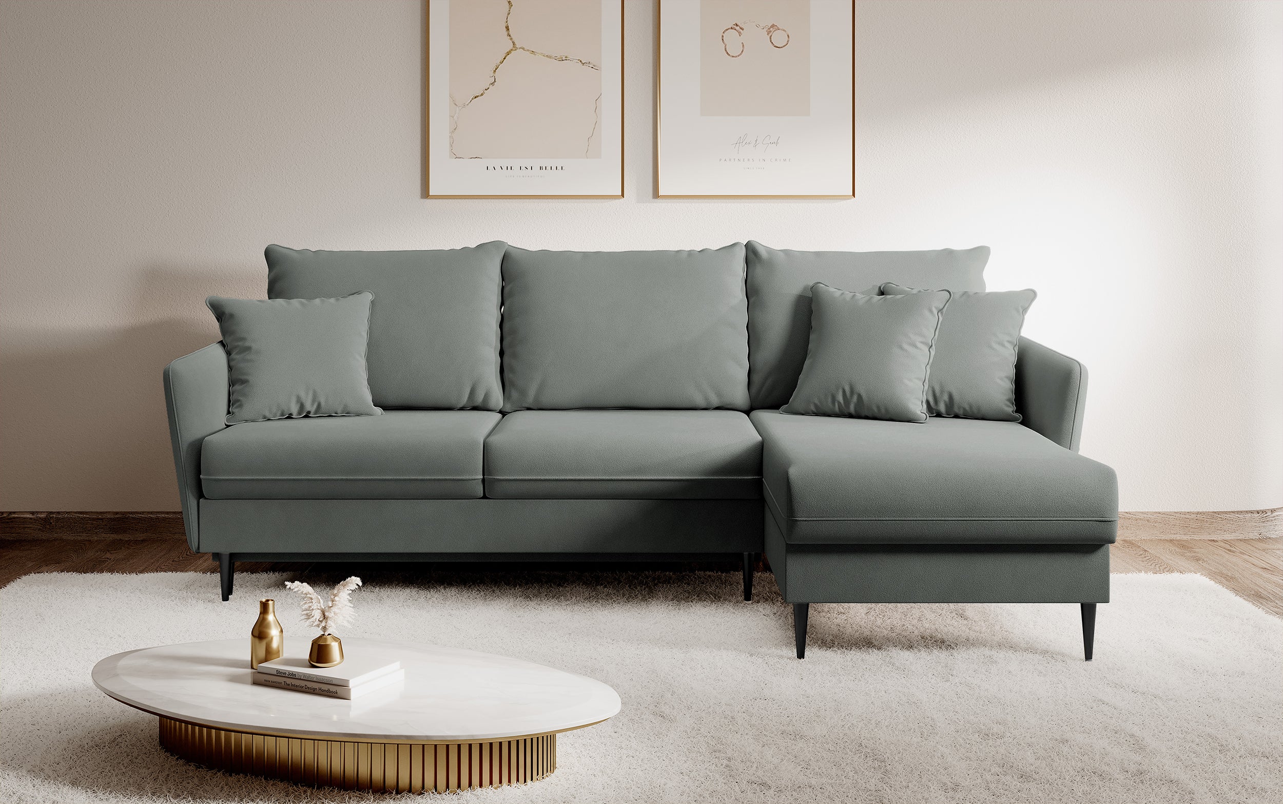 selsey-volio-ecksofa-mit-schlaffunktion-grauer-wasserabweisender-samt-schwarze-b image 3