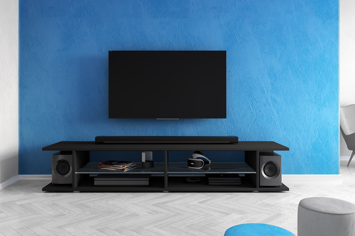selsey-mitchell-tv-schrank-180-cm-schwarz-matt-schwarz-gl-nzend image 4