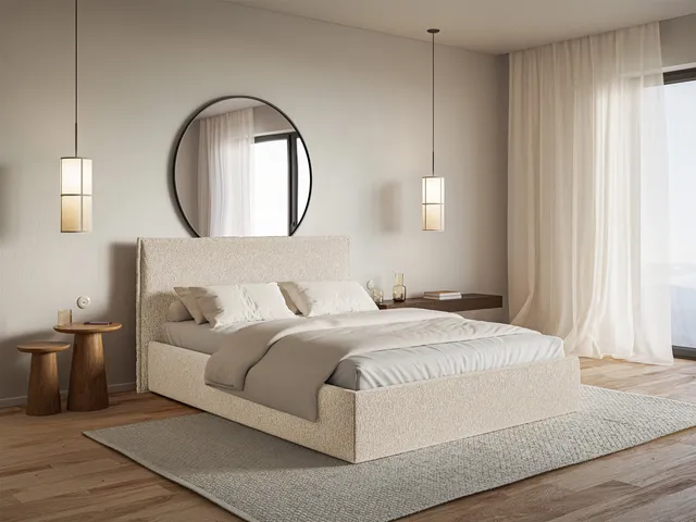 selsey-softie-slim-polsterbett-180x200-cm-mit-stauraum-hellbeiger-chenille-metal image 1