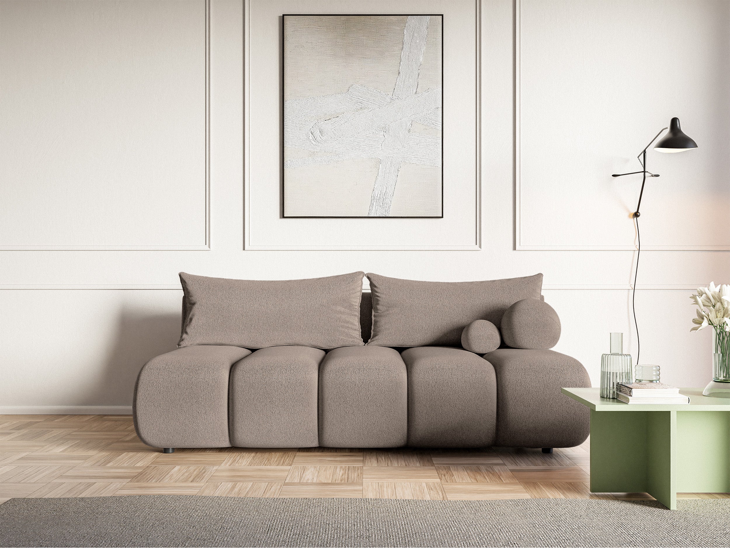 selsey-dandelino-mini-dreisitziges-sofa-mit-schlafunktion-beige-chenille image 2