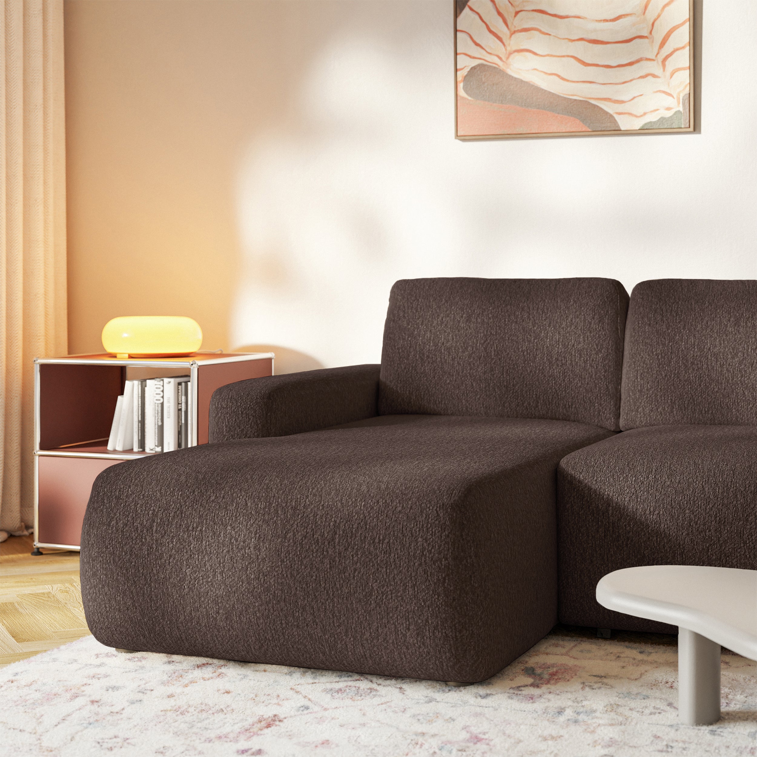 selsey-carnos-mini-ecksofa-mit-schlafunktion-l-form-links-braunes-chenille image 6