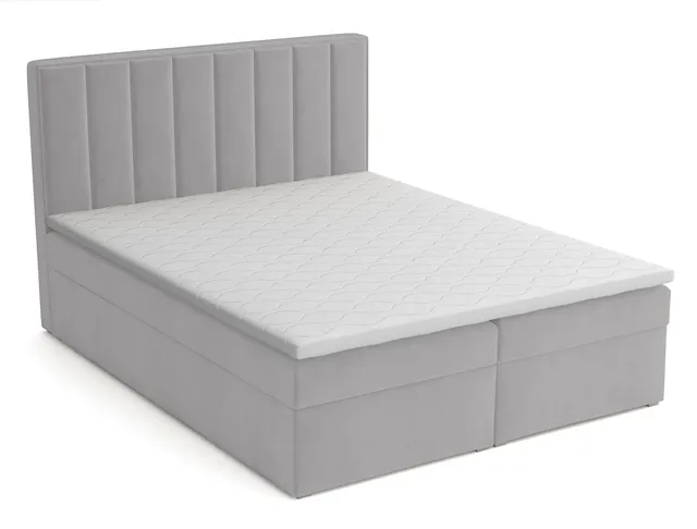 selsey-kontinentales-bett-rinus-180x200-cm-mit-stauraum-und-topper-hellgrauer-sa image 1