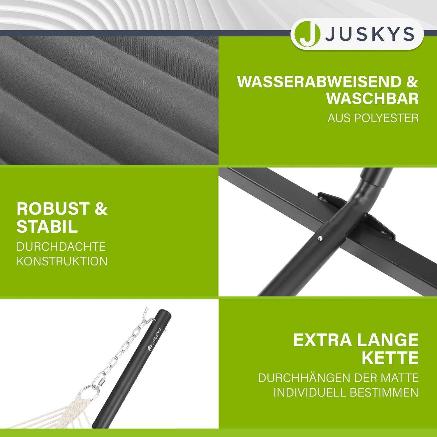 juskys-h-ngematte-cata-doppelh-ngematte-mit-gestell-und-kissen image 3