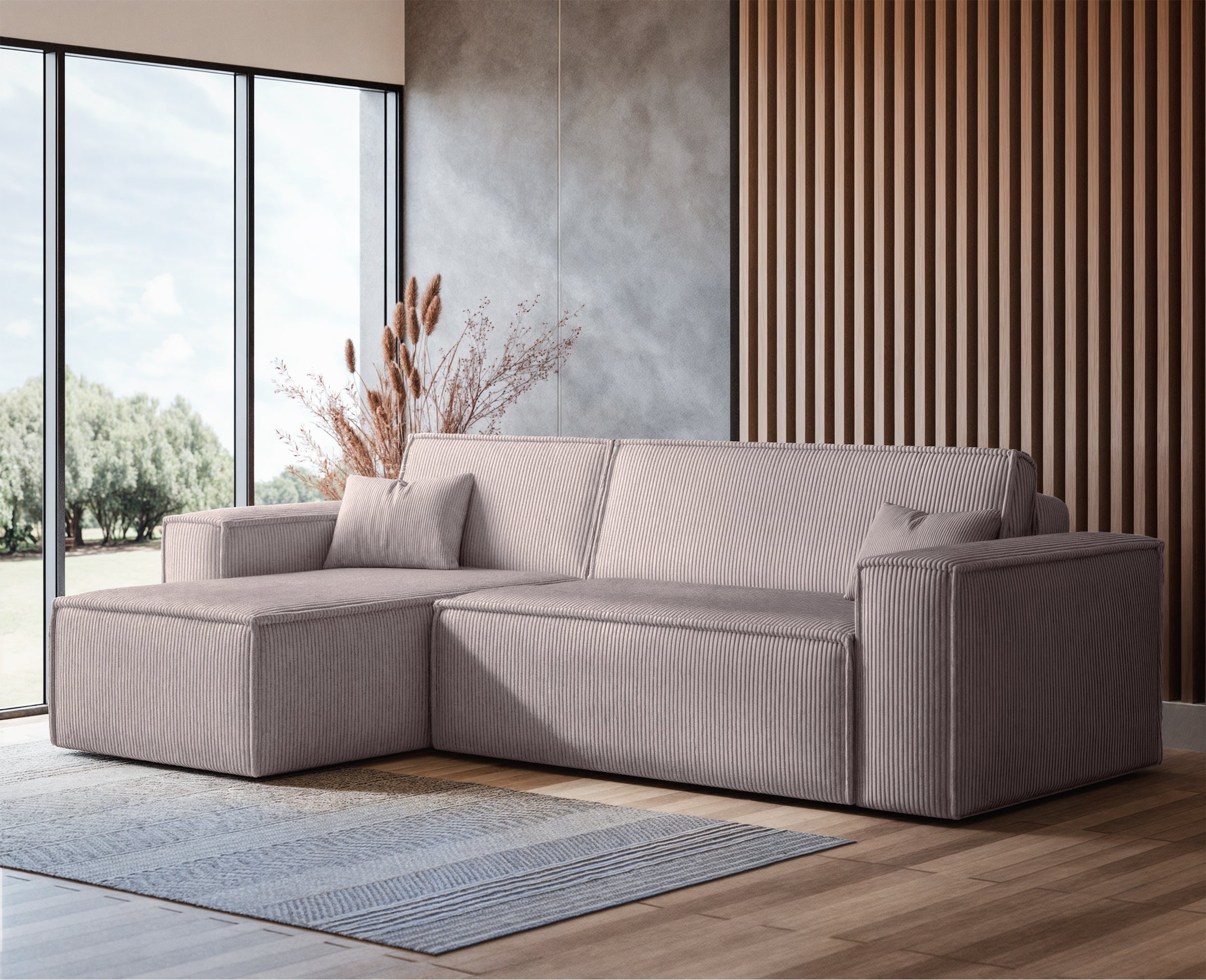 selsey-scarlo-ecksofa-l-mit-schlaffunktion-und-stauraum-universell-beige-cord image 3