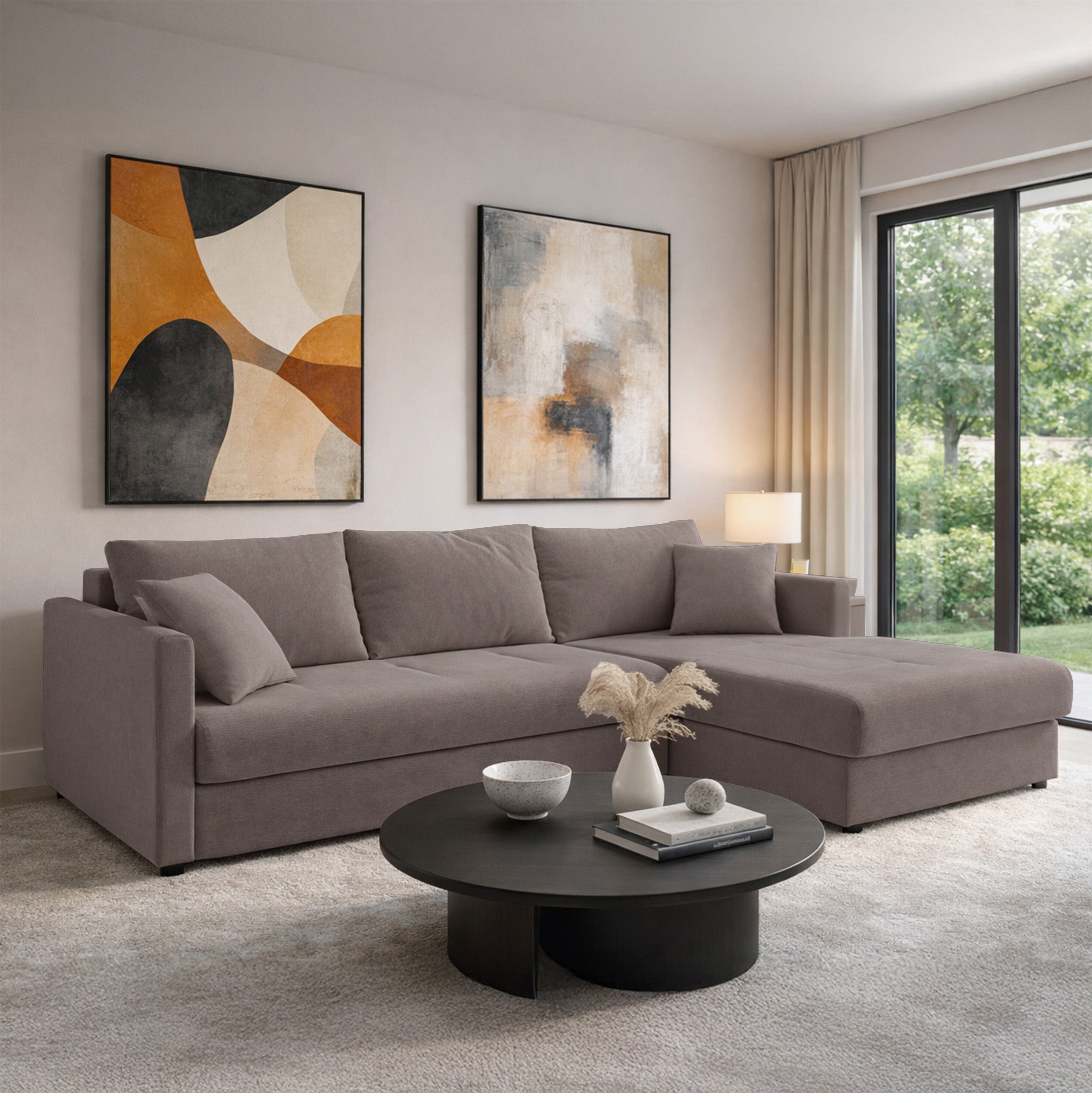 selsey-lorro-ecksofa-mit-schlaffunktion-l-f-rmig-universell-mit-2x-stauraum-hell image 2