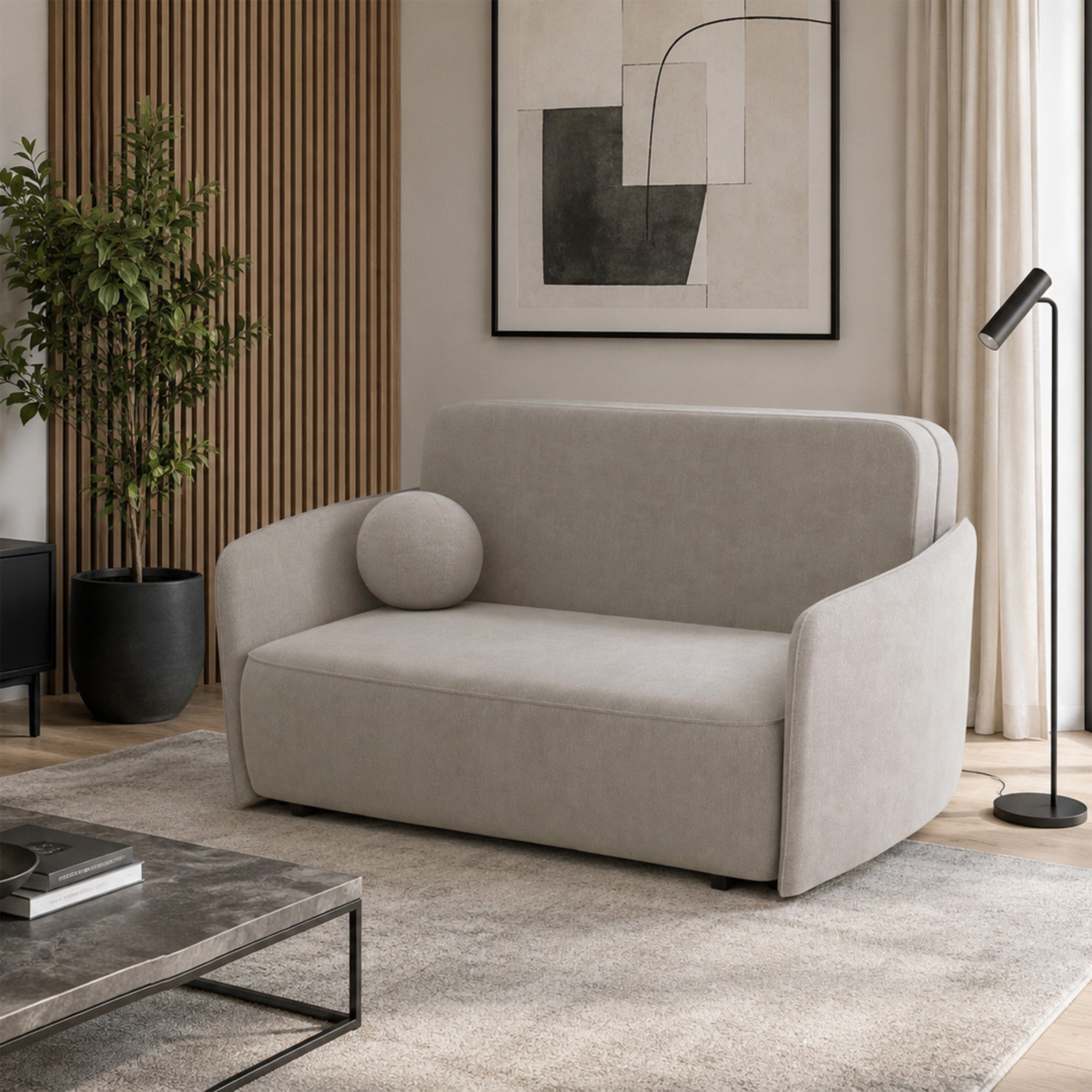 selsey-paxi-ausziehbares-zweisitzer-sofa-165-cm-mit-stauraum-hellbeige-chenille image 2