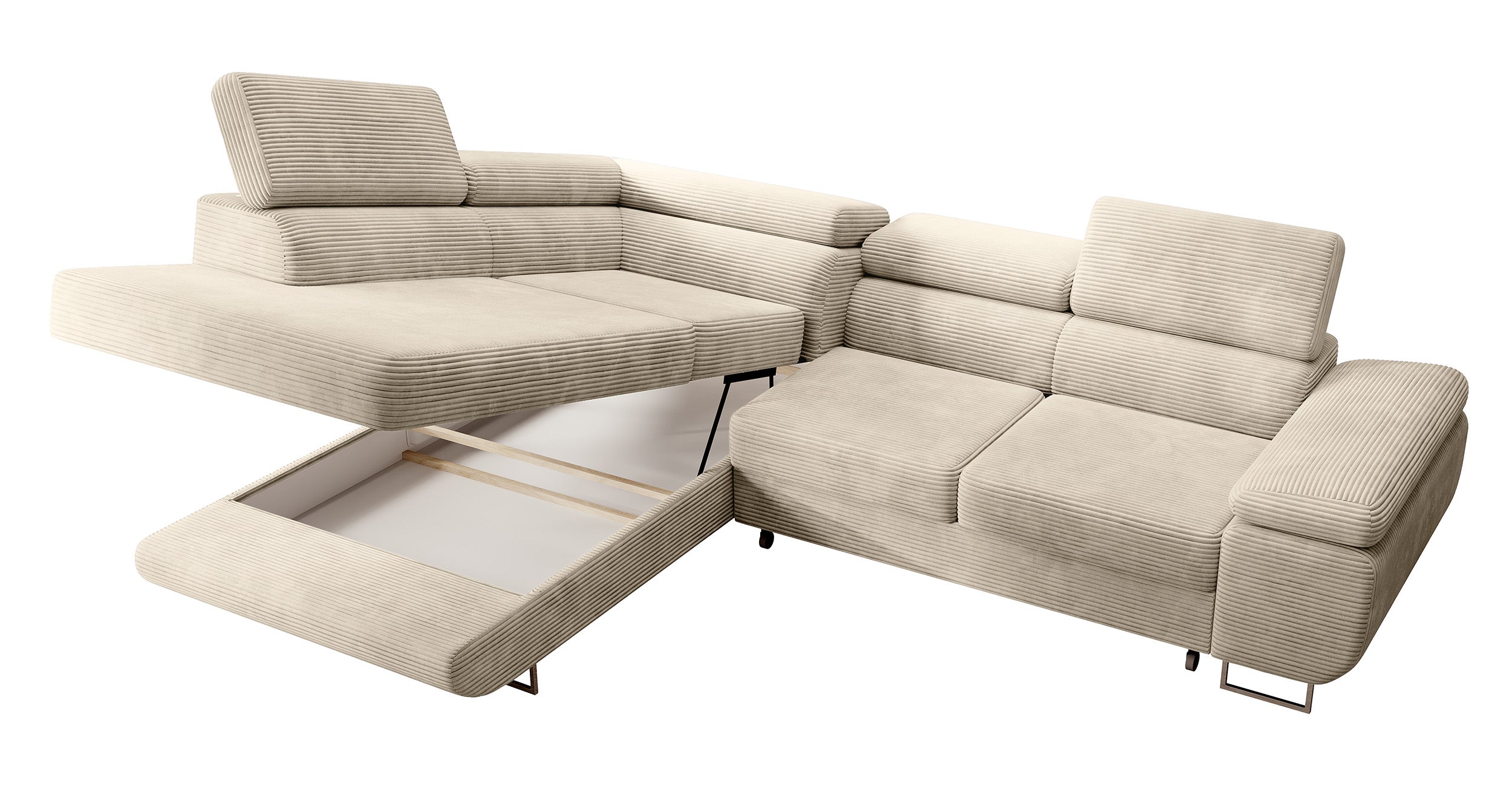 selsey-stevil-ecksofa-links-mit-schlaffunktion-und-stauraum-hellbeiger-cord image 7