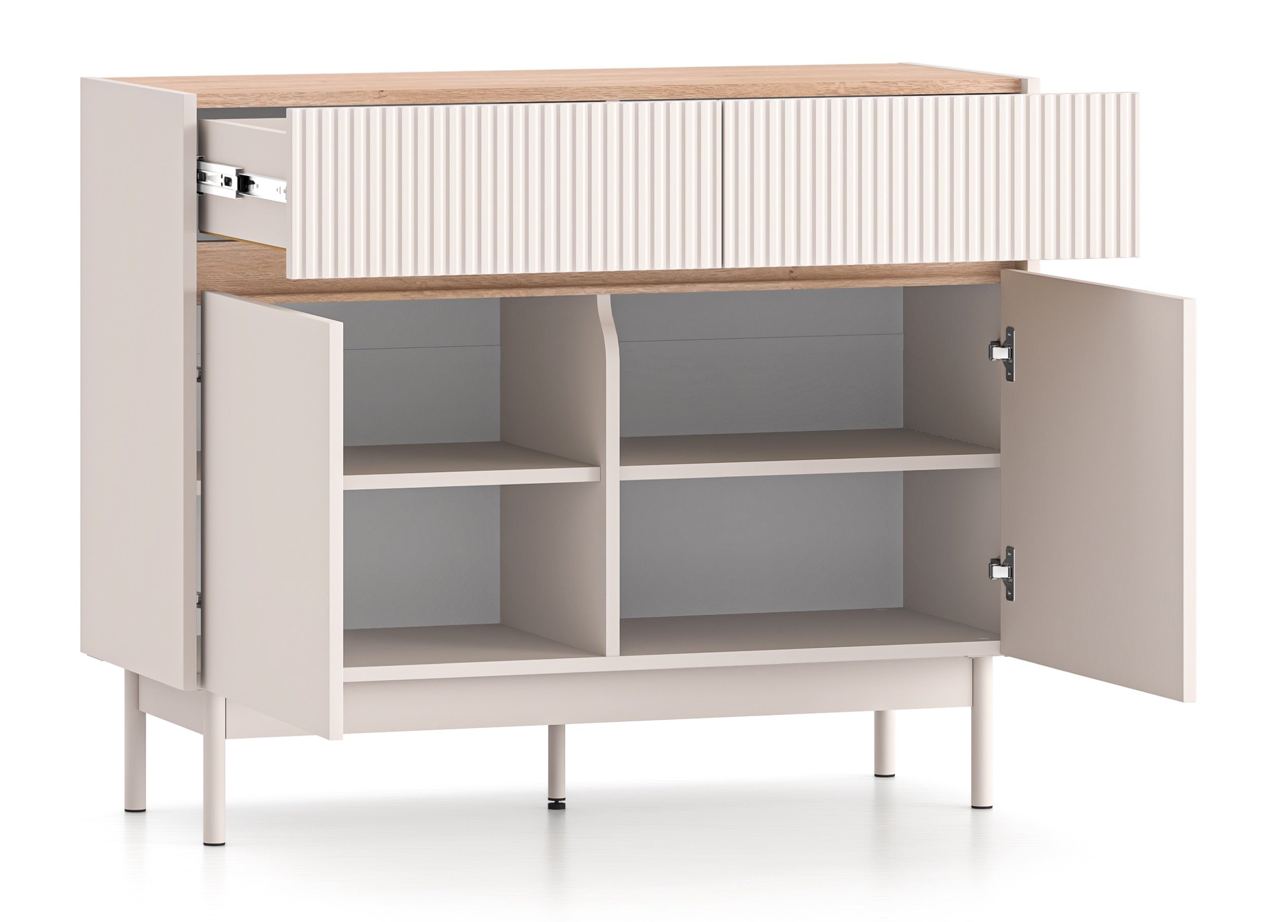selsey-dunea-zweit-rige-kommode-mit-2-schubladen-104-cm-kaschmir-eiche image 3