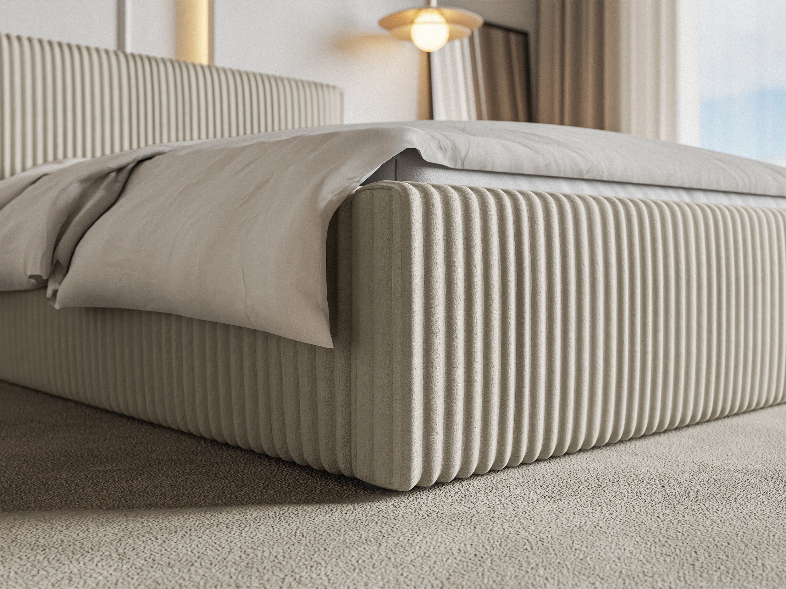 selsey-tilio-polsterbett-160x200-cm-mit-stauraum-hellbeige-dicker-cordstoff image 4