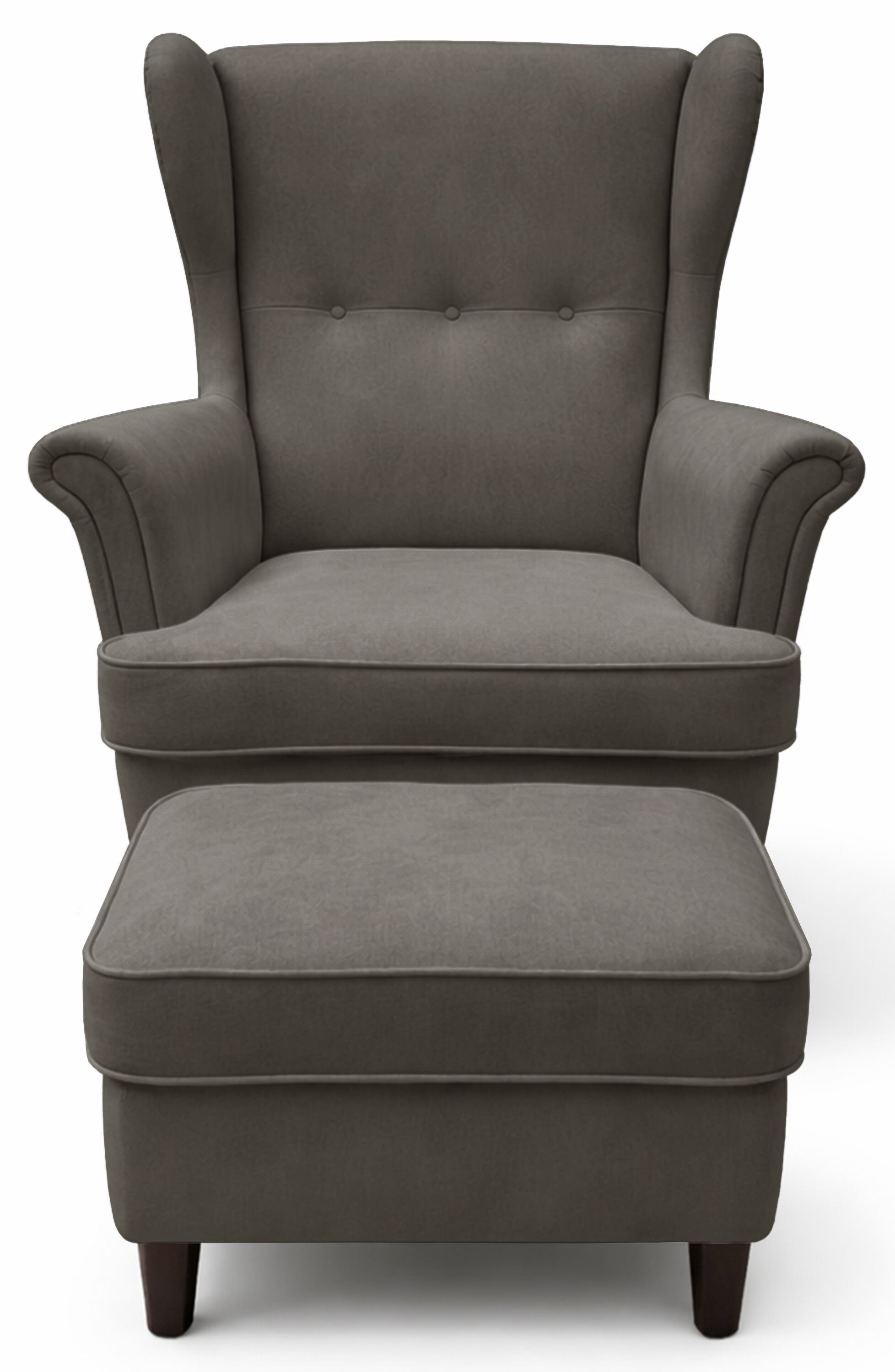 selsey-malmello-ohrensessel-mit-hocker-aus-dunkelgrauem-velours image 3