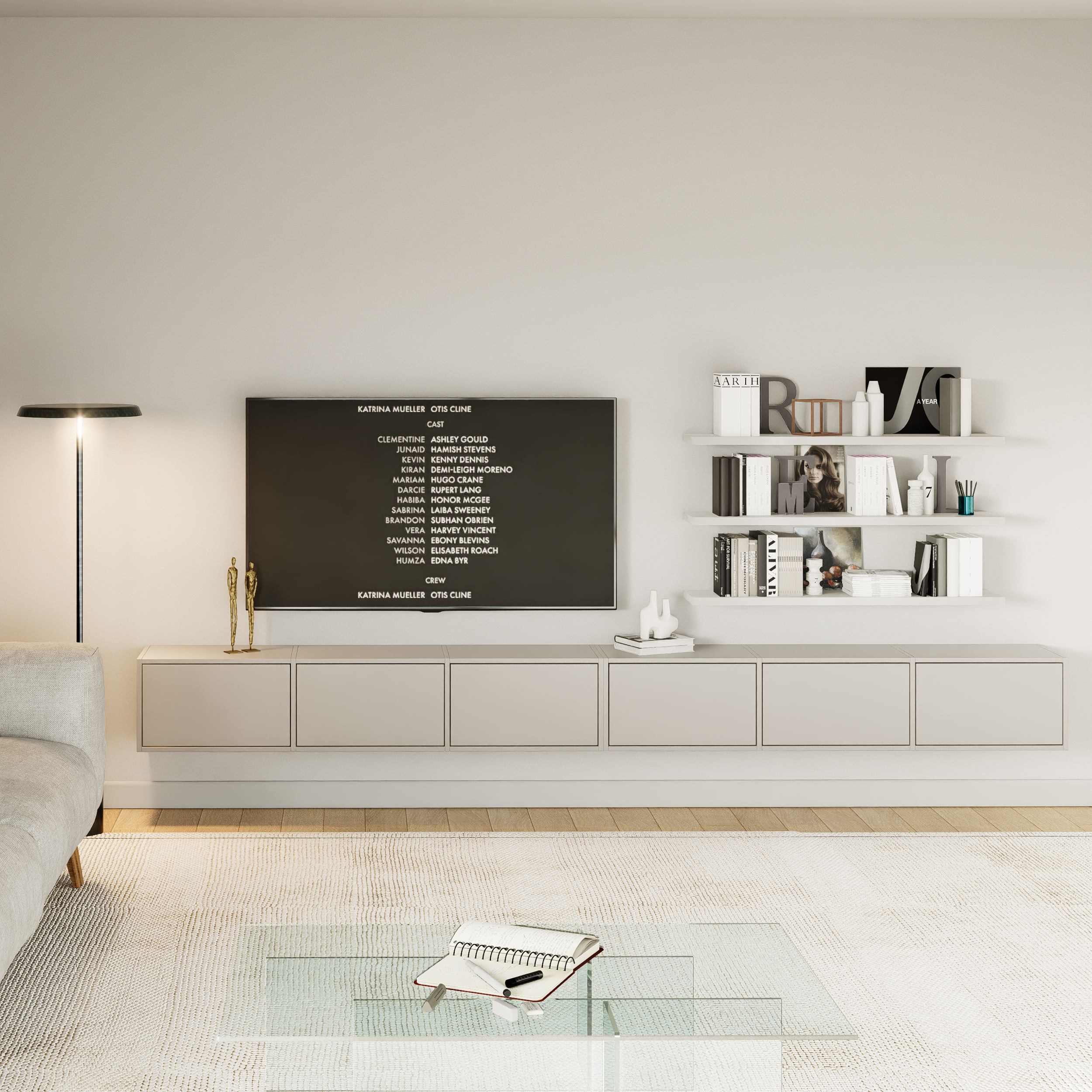selsey-framme-h-ngender-tv-schrank-mit-sechs-klappen-300-cm-kaschmir image 3