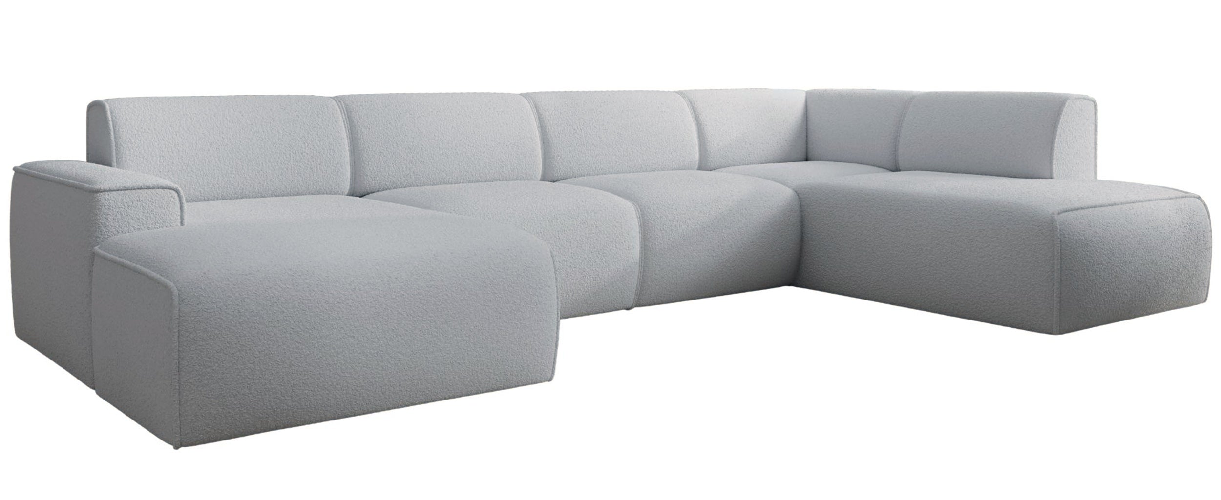 selsey-bouvi-ecksofa-u-f-rmig-rechtsseitig-hellgrauer-boucl image 4