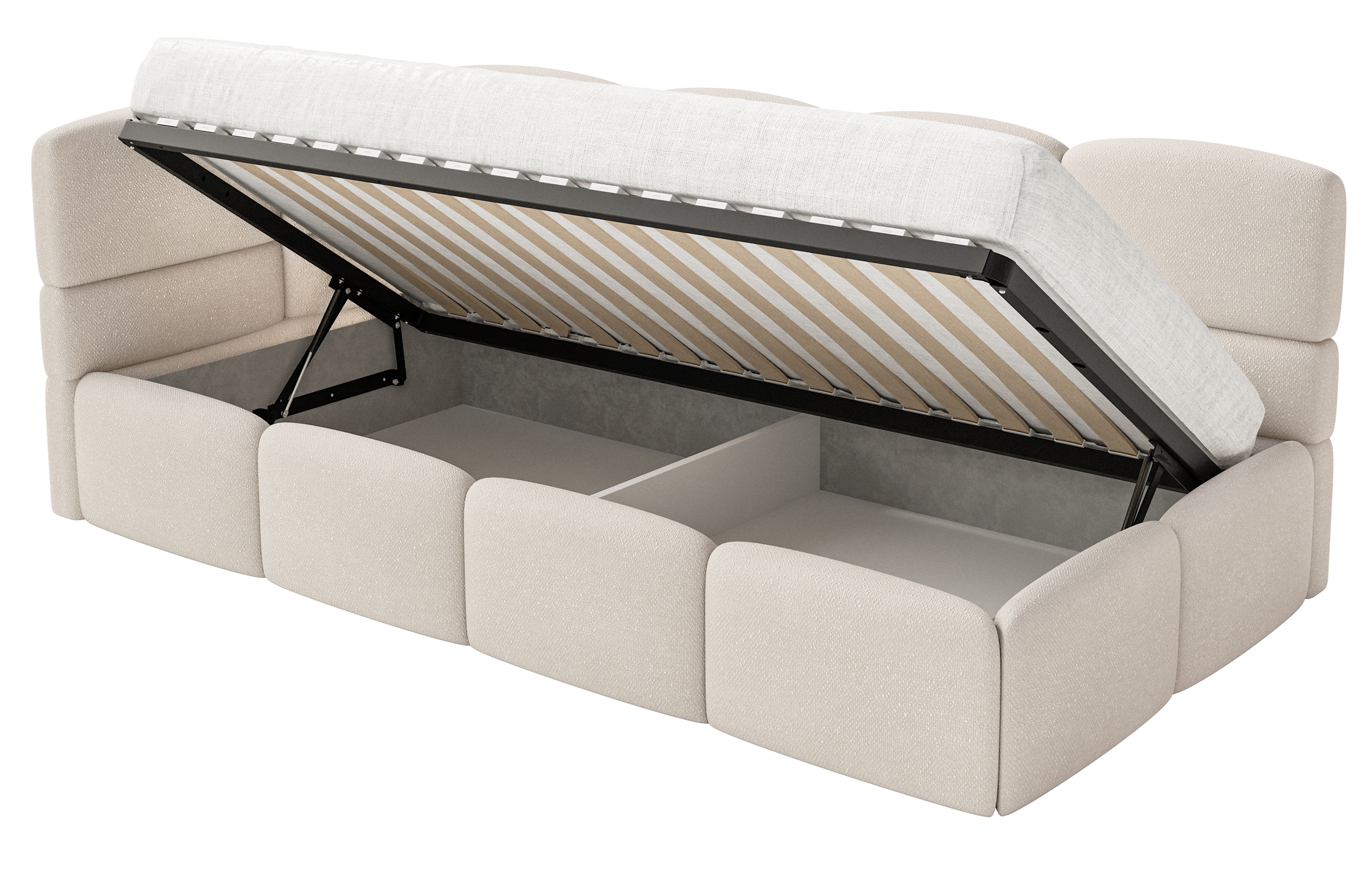 selsey-cloudy-jugendbett-90x200-cm-links-mit-aufbewahrungsbox-creme-chenille image 5