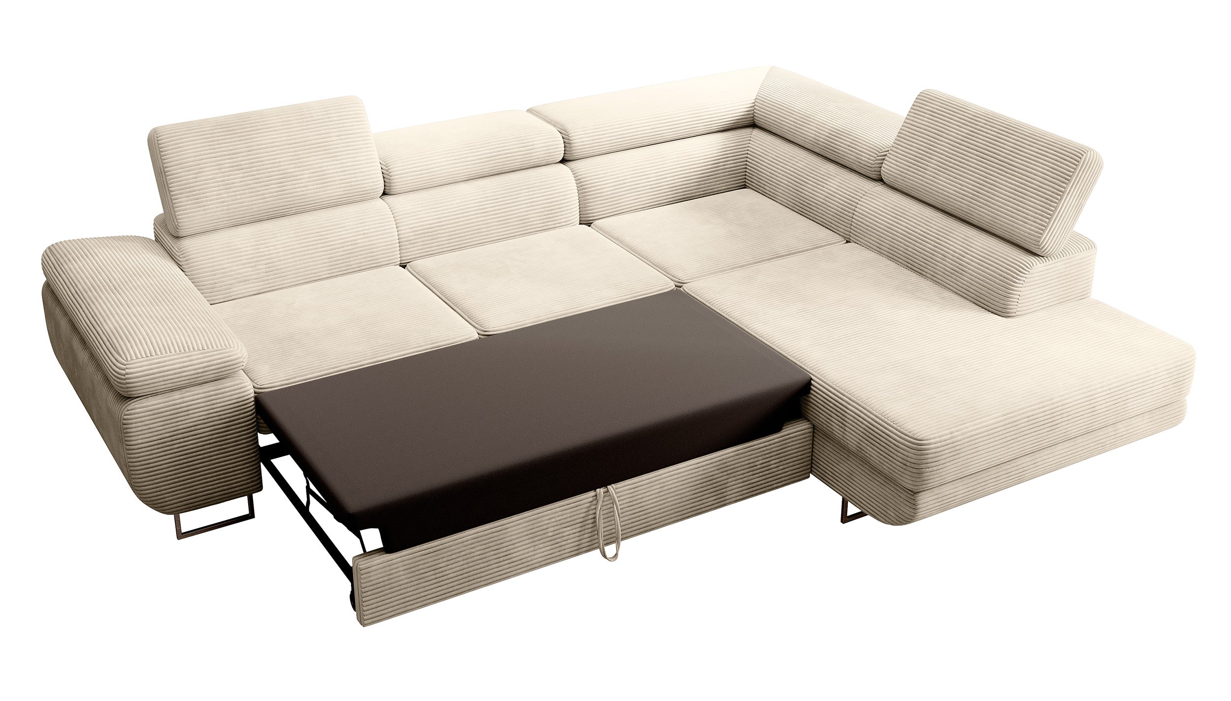 selsey-stevil-ecksofa-l-f-rmig-rechts-mit-schlaffunktion-und-stauraum-hellbeiger image 3