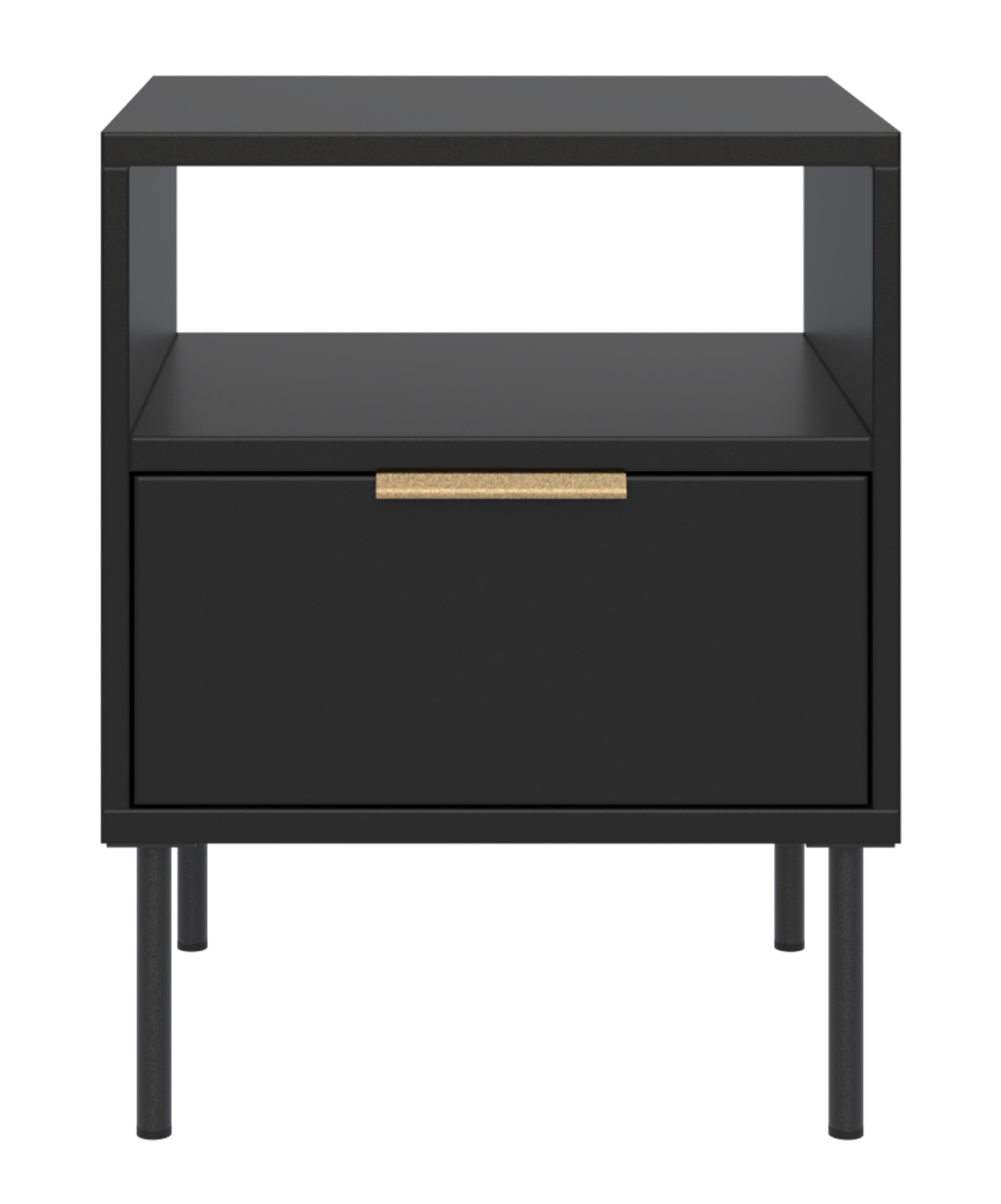 selsey-vena-nachttisch-mit-schublade-und-fach-45-cm-schwarz image 5