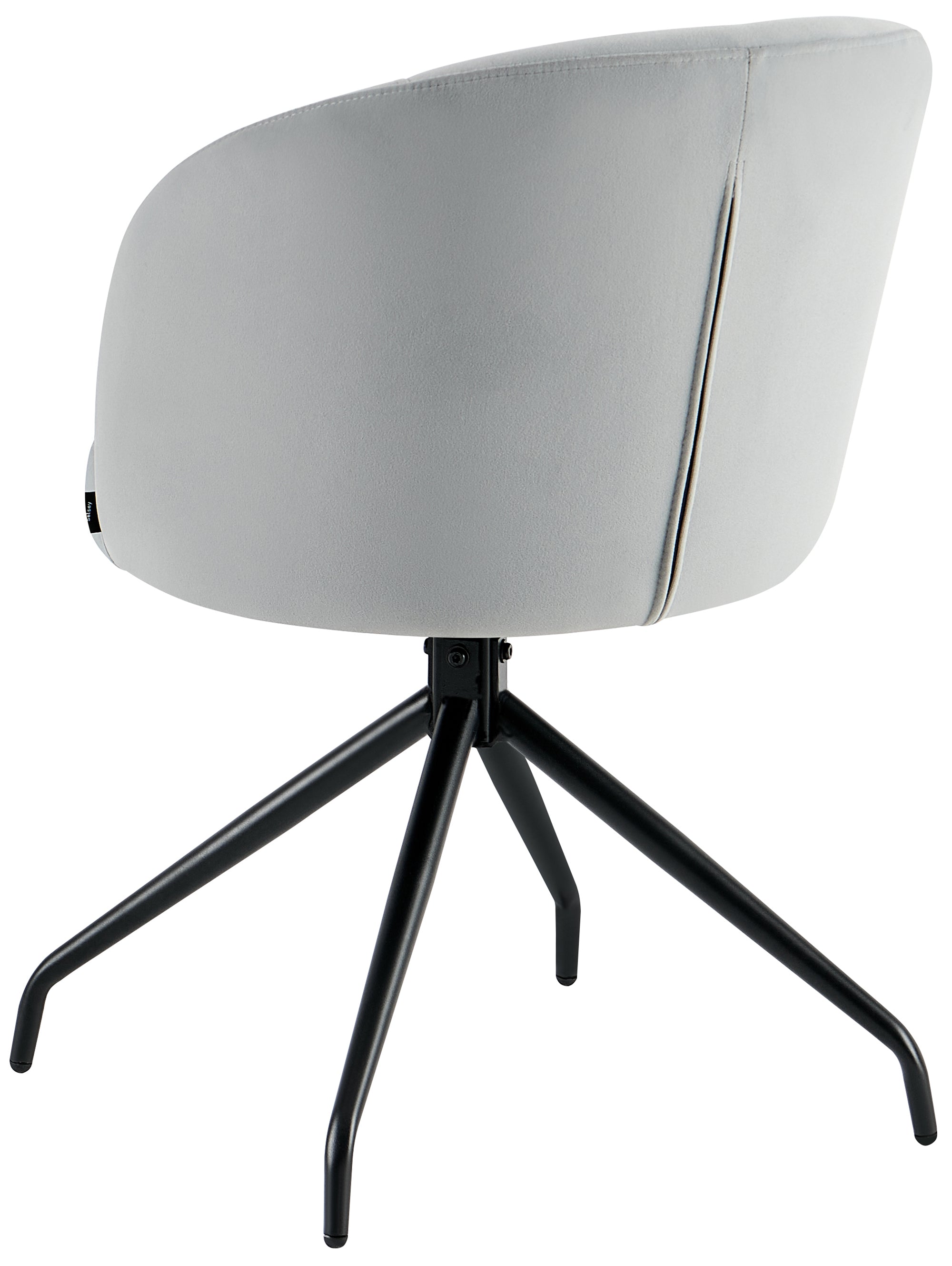 selsey-virella-gepolsterter-drehstuhl-esszimmer-grauer-samt image 5