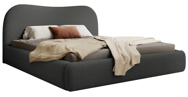 selsey-simsalo-gepolstertes-bett-140x200-cm-mit-stauraum-graphit-boucl image 1