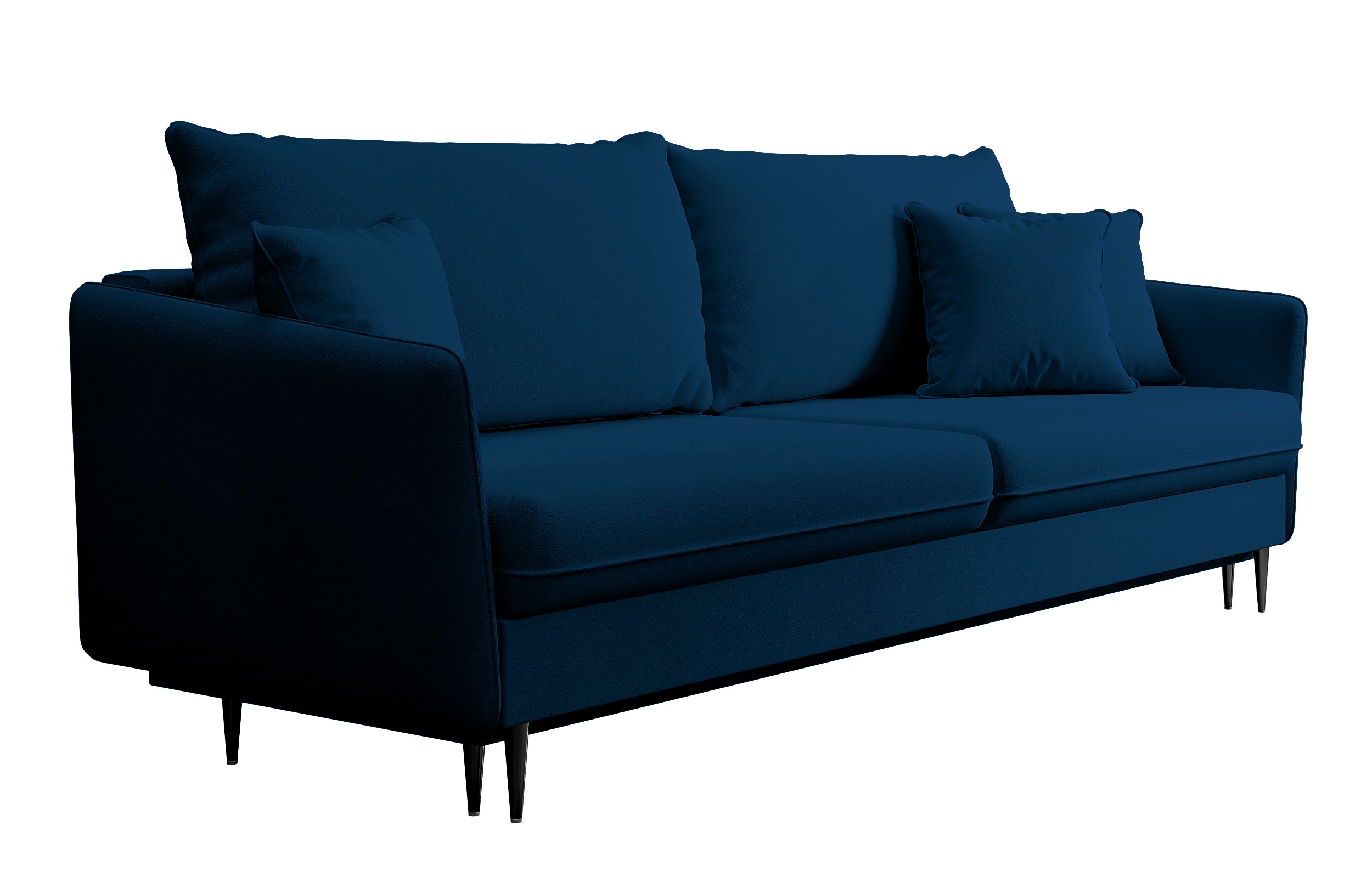 selsey-volio-3-sitzer-sofa-ausklappbar-samtblau-wasserabweisend-mit-schwarzen-be image 7