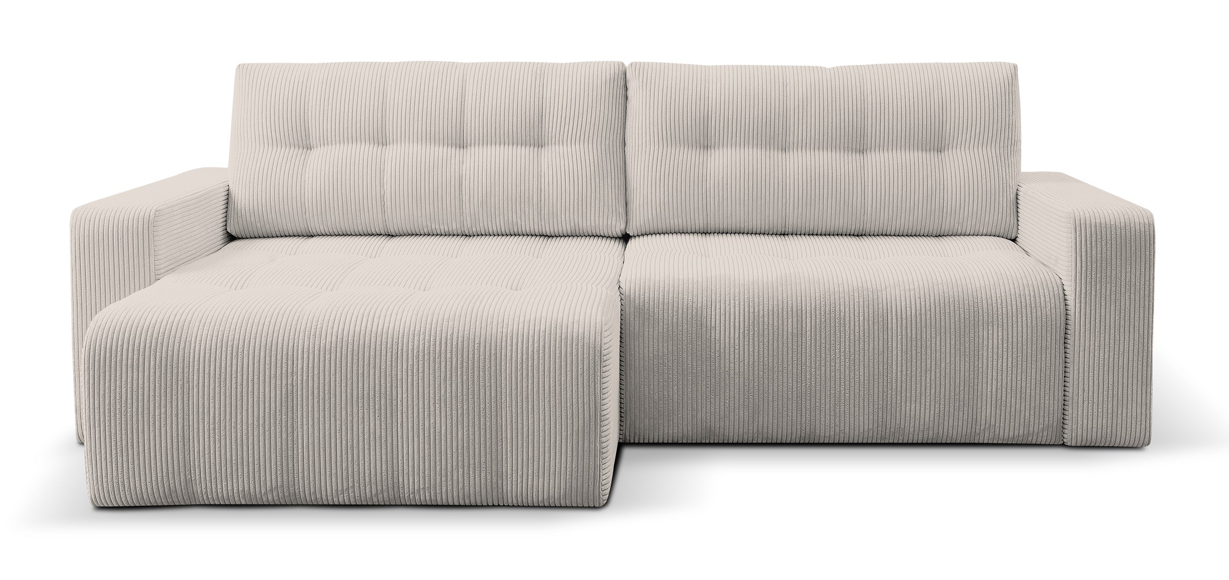 selsey-maillo-ecksofa-l-f-rmig-mit-schlaffunktion-und-bettkasten-hellbeiger-cord image 1