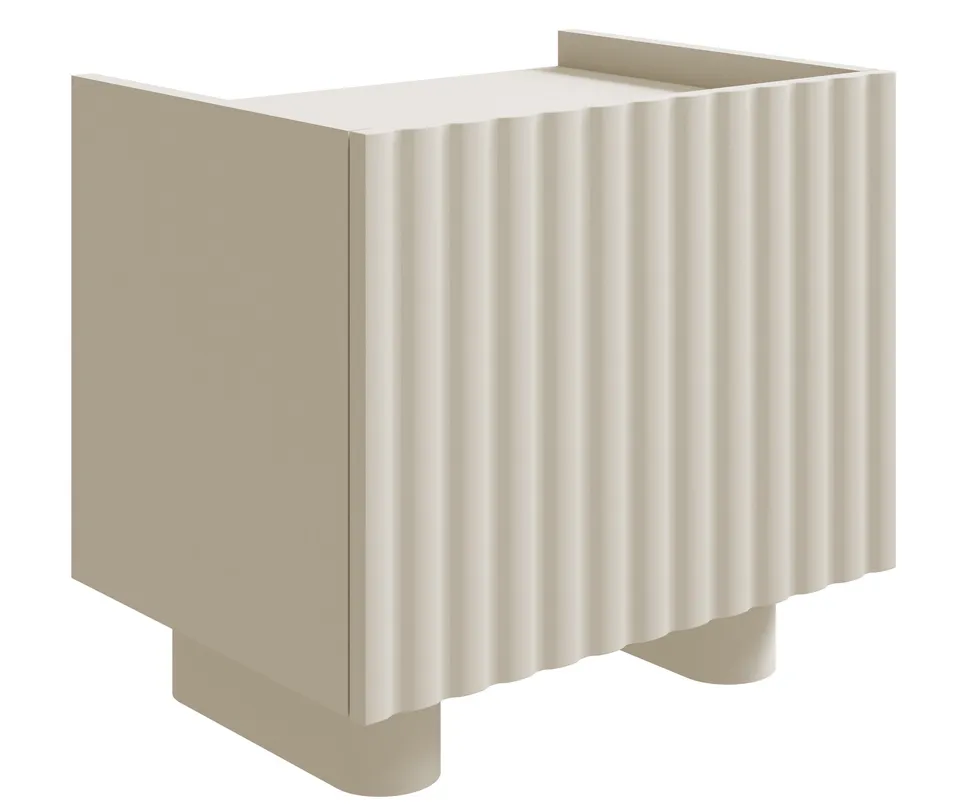 selsey-fiorra-nachttisch-48-cm-kaschmir-mit-rillenfront image 1