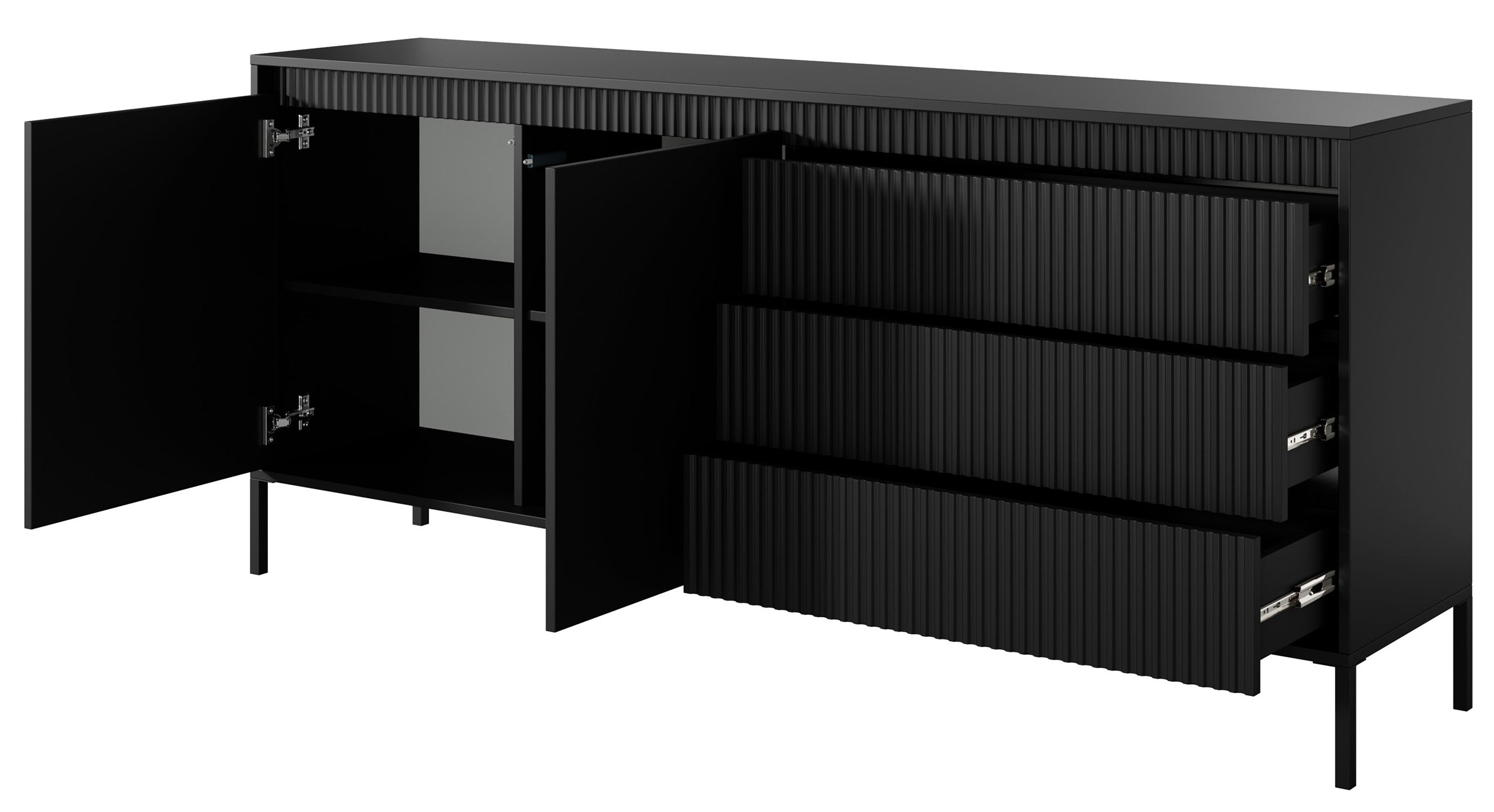 selsey-falsetto-zweit-rige-kommode-187-cm-mit-3-schubladen-geriffelte-fronten-sc image 7