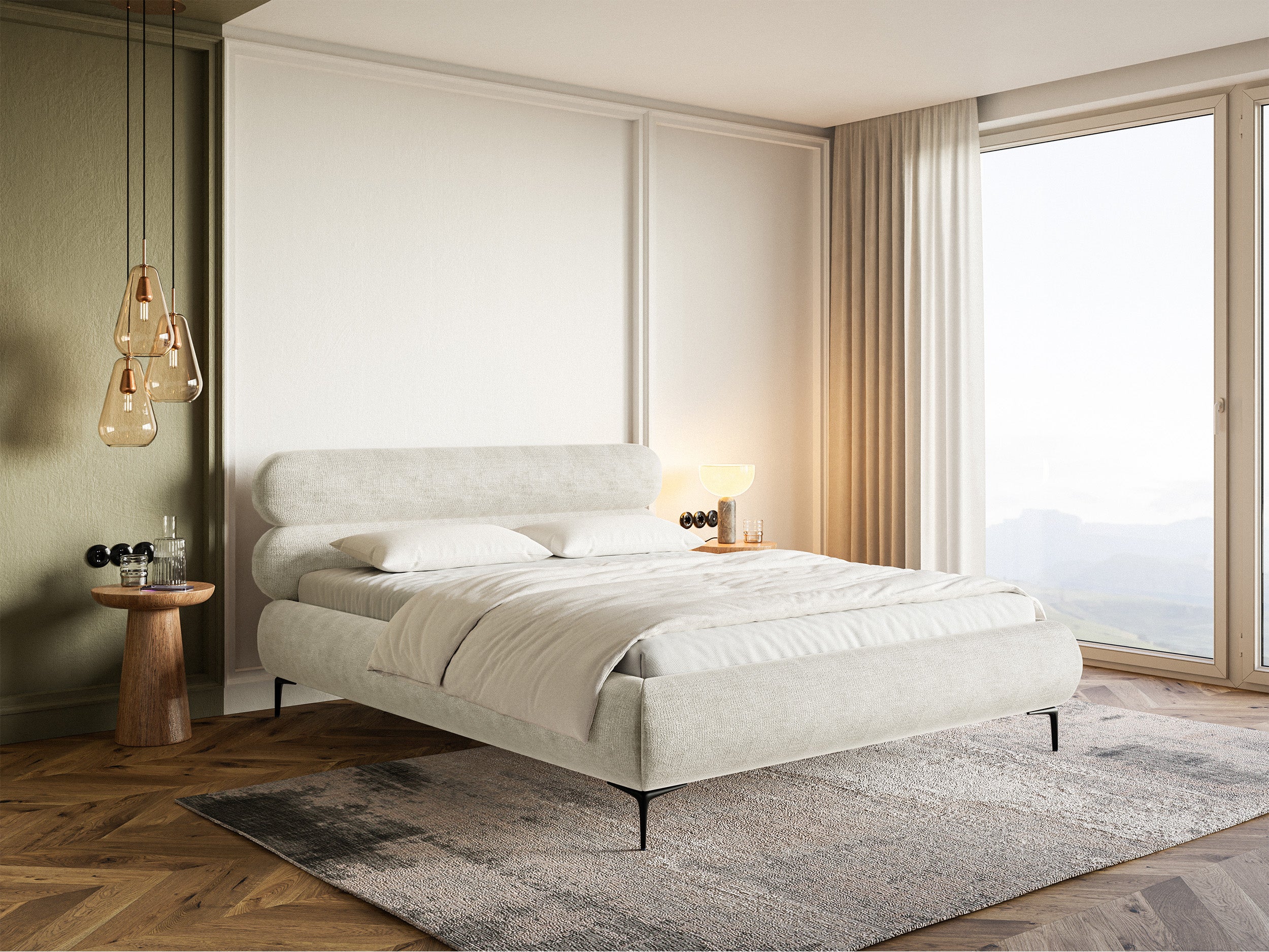 selsey-roule-polsterbett-140x200-cm-mit-stauraum-hellbeige-grauer-chenille-metal image 3