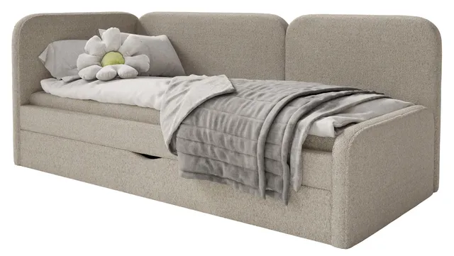 selsey-cuddy-jugendbett-90x200-cm-linksseitig-mit-matratze-und-stauraum-beige-pl image 1