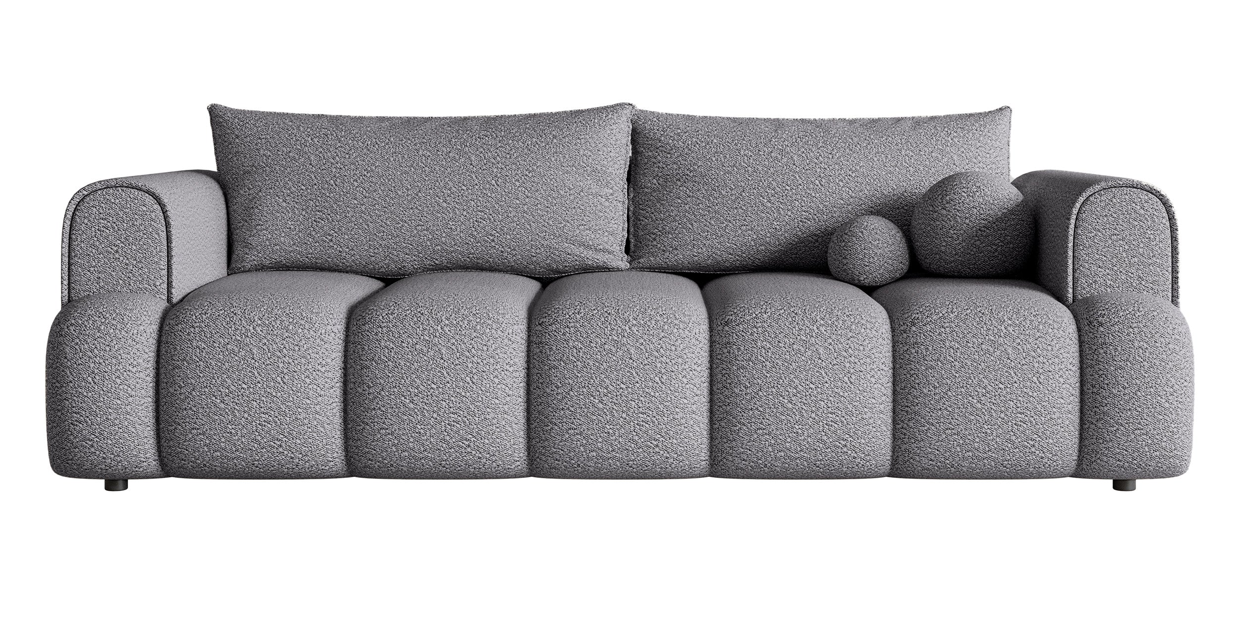 selsey-dandelino-dreisitziges-sofa-mit-schlaffunktion-grauer-boucl-stoff image 1