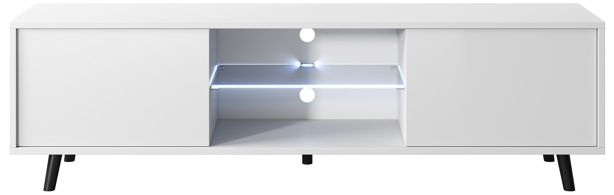 selsey-lefyr-tv-schrank-140-cm-mattwei-wei-hochglanz image 3