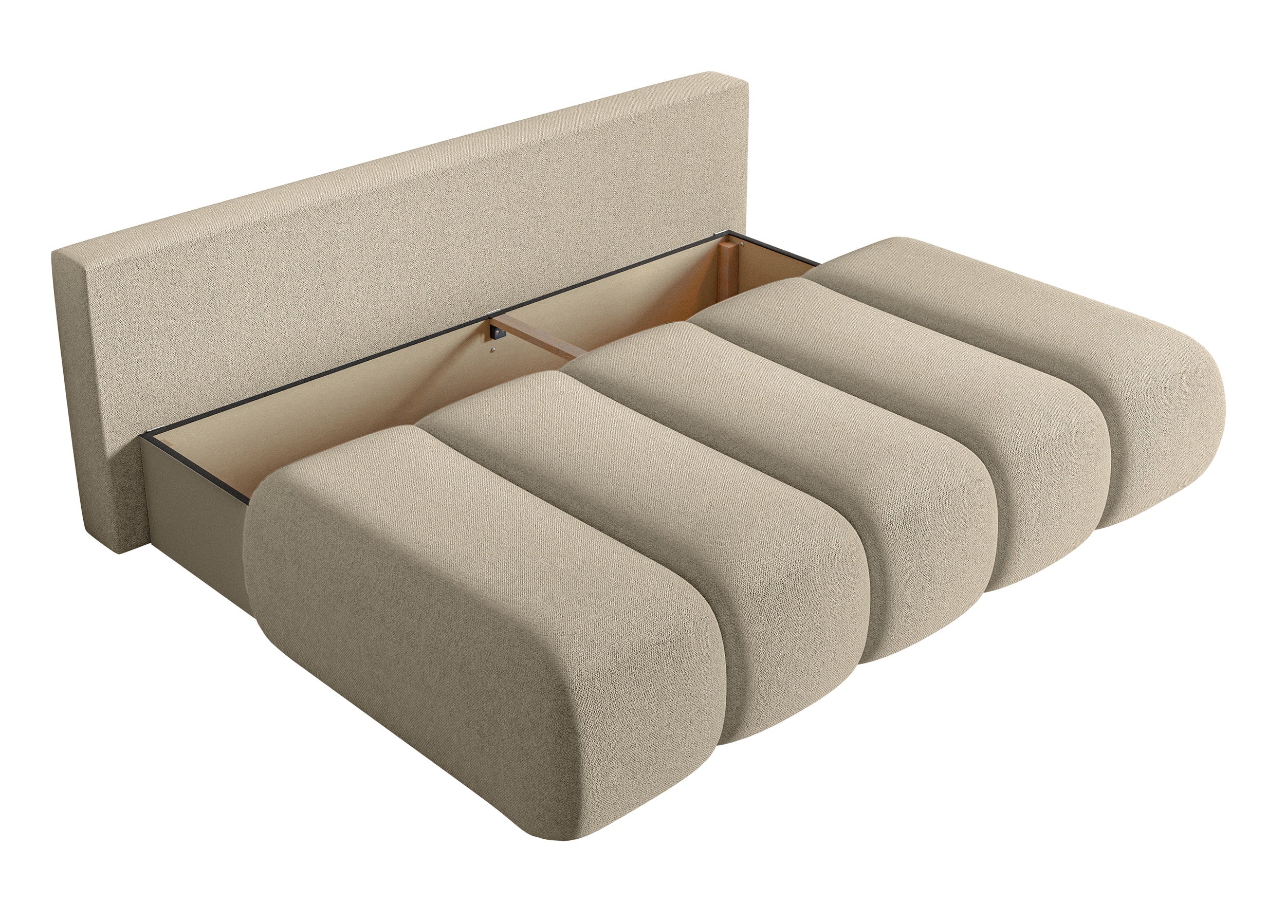 selsey-sofa-dandelino-mini-dreisitzig-mit-schlaffunktion-hellbeige-chenille image 7