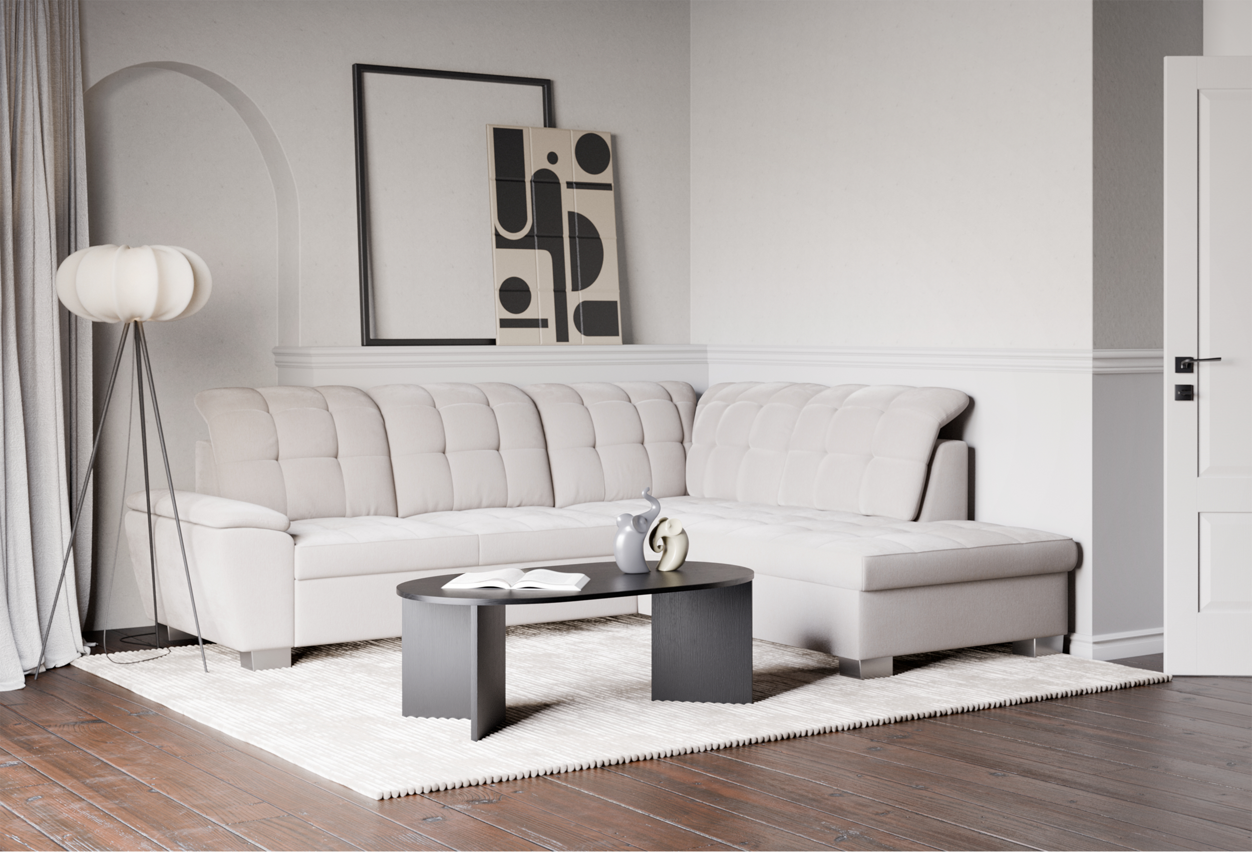 selsey-jamaal-ecksofa-rechts-l-form-mit-schlaffunktion-und-stauraum-cremefarbene image 3