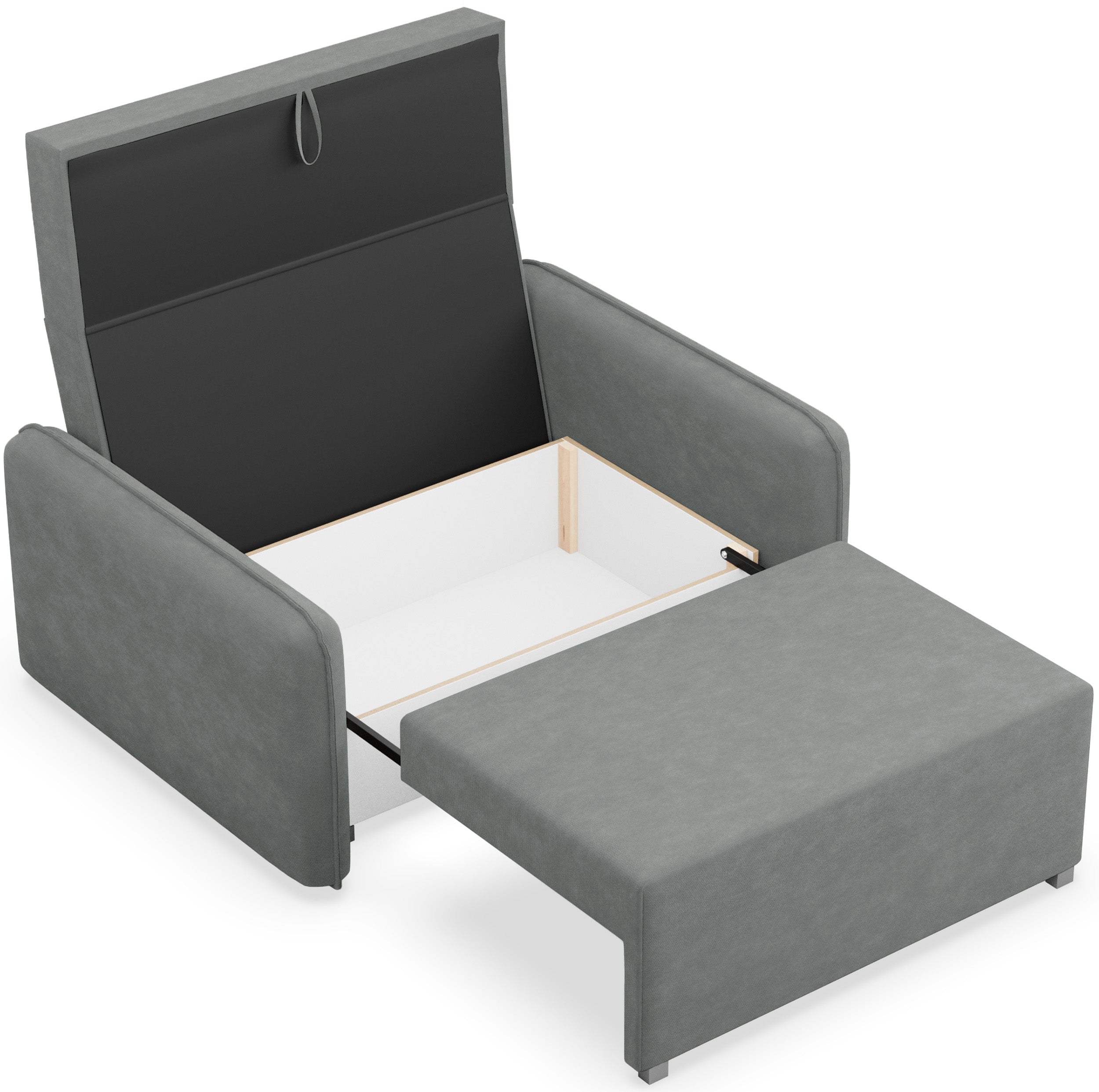 selsey-duelia-zweisitziges-schlafsofa-mit-stauraum-dunkelgrauer-hydrophober-chen image 5