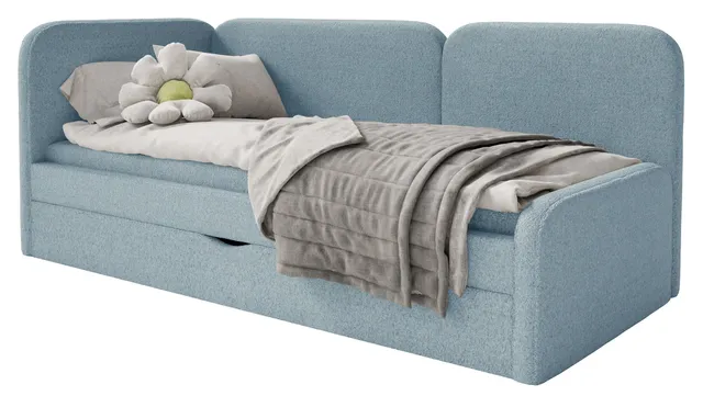 selsey-cuddy-jugendbett-90x200-cm-links-hellblau-mit-matratze-und-stauraum image 1