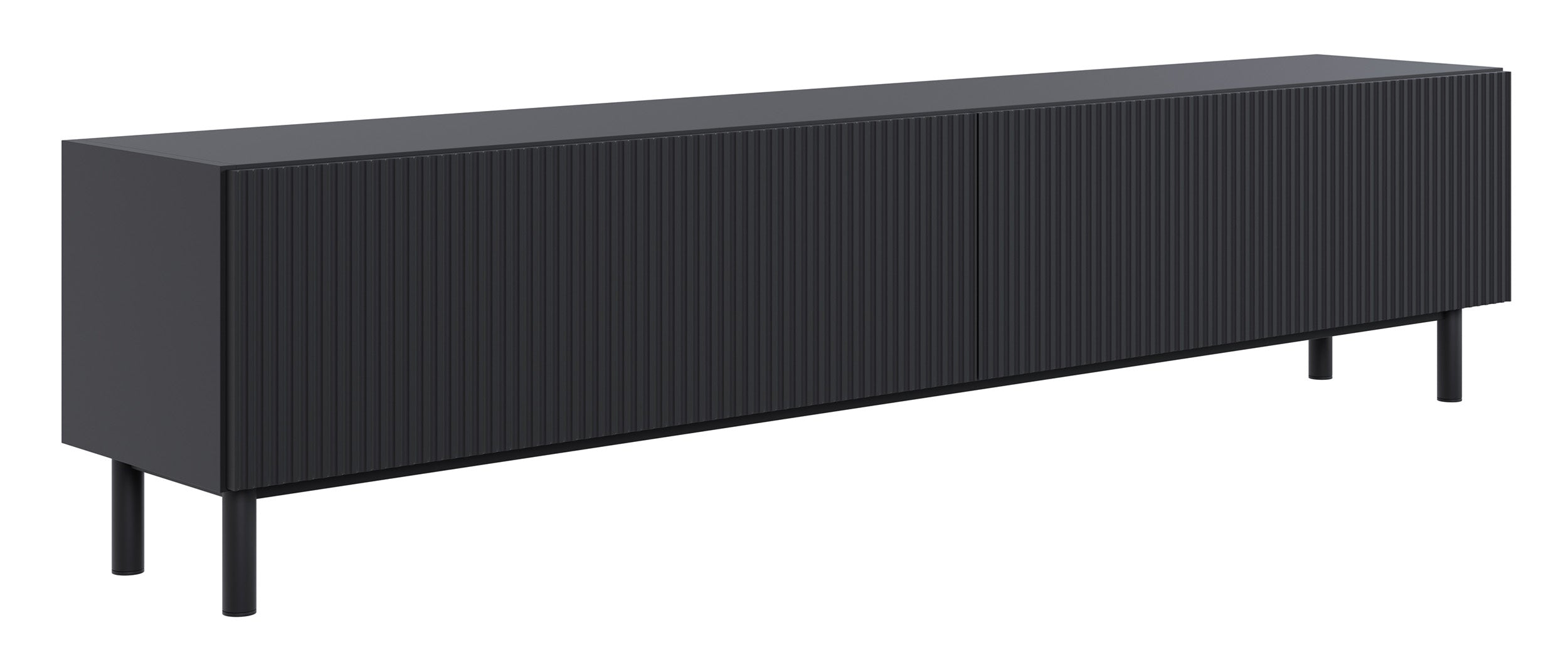 selsey-veldio-new-tv-schrank-175-cm-schwarz-mit-gefr-ster-front image 4