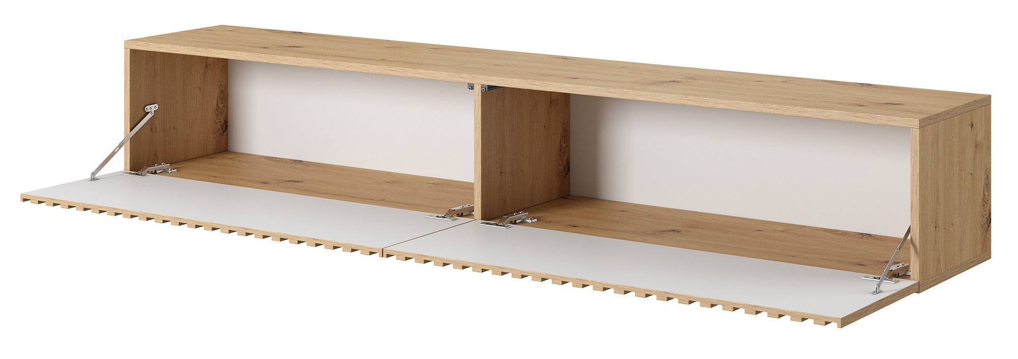 selsey-telire-tv-schrank-175-cm-artisan-eiche-lamellen-schwarze-eins-tze image 5
