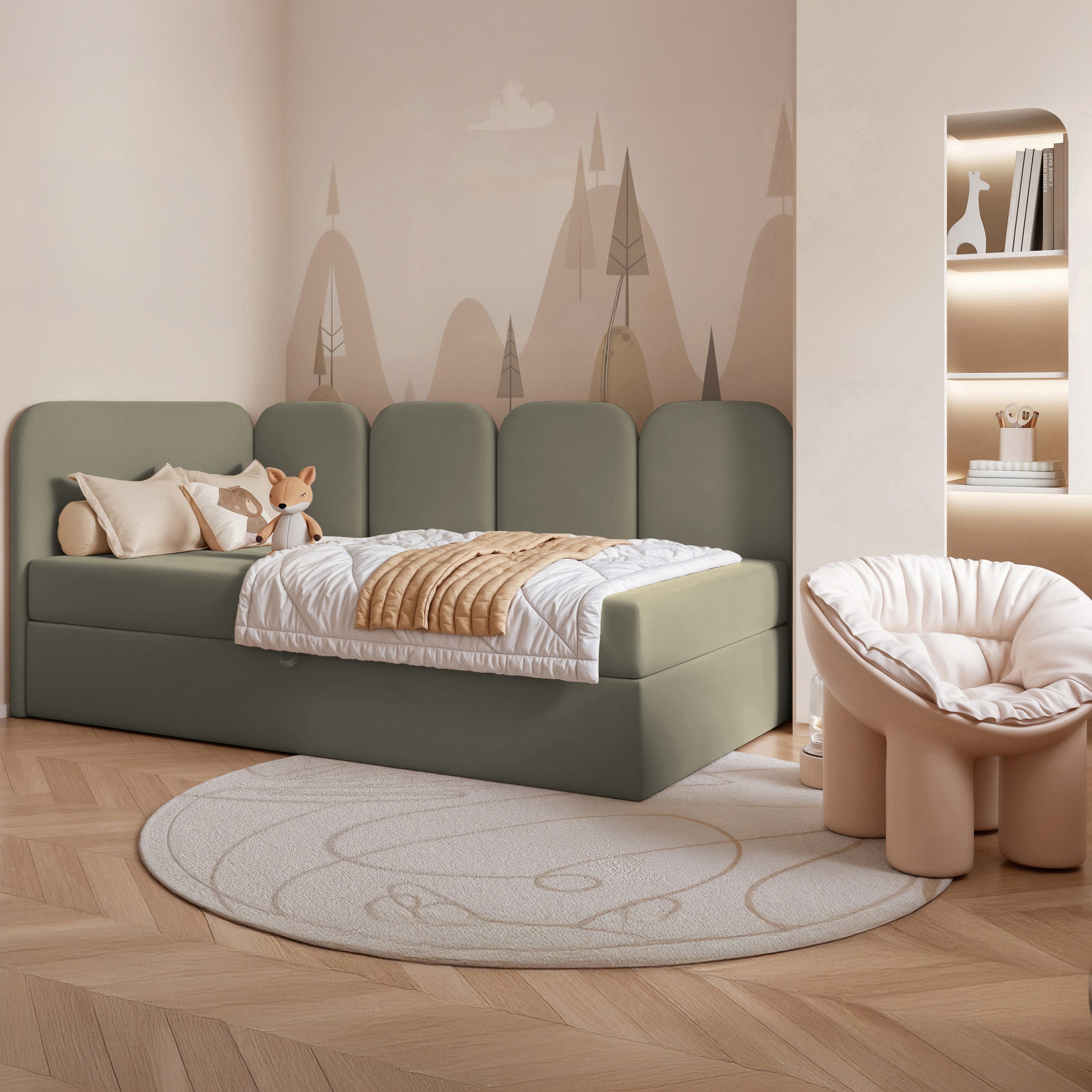 selsey-nubini-jugendbett-90x200-cm-links-salbeigr-ner-velours-wasserabweisend-st image 2