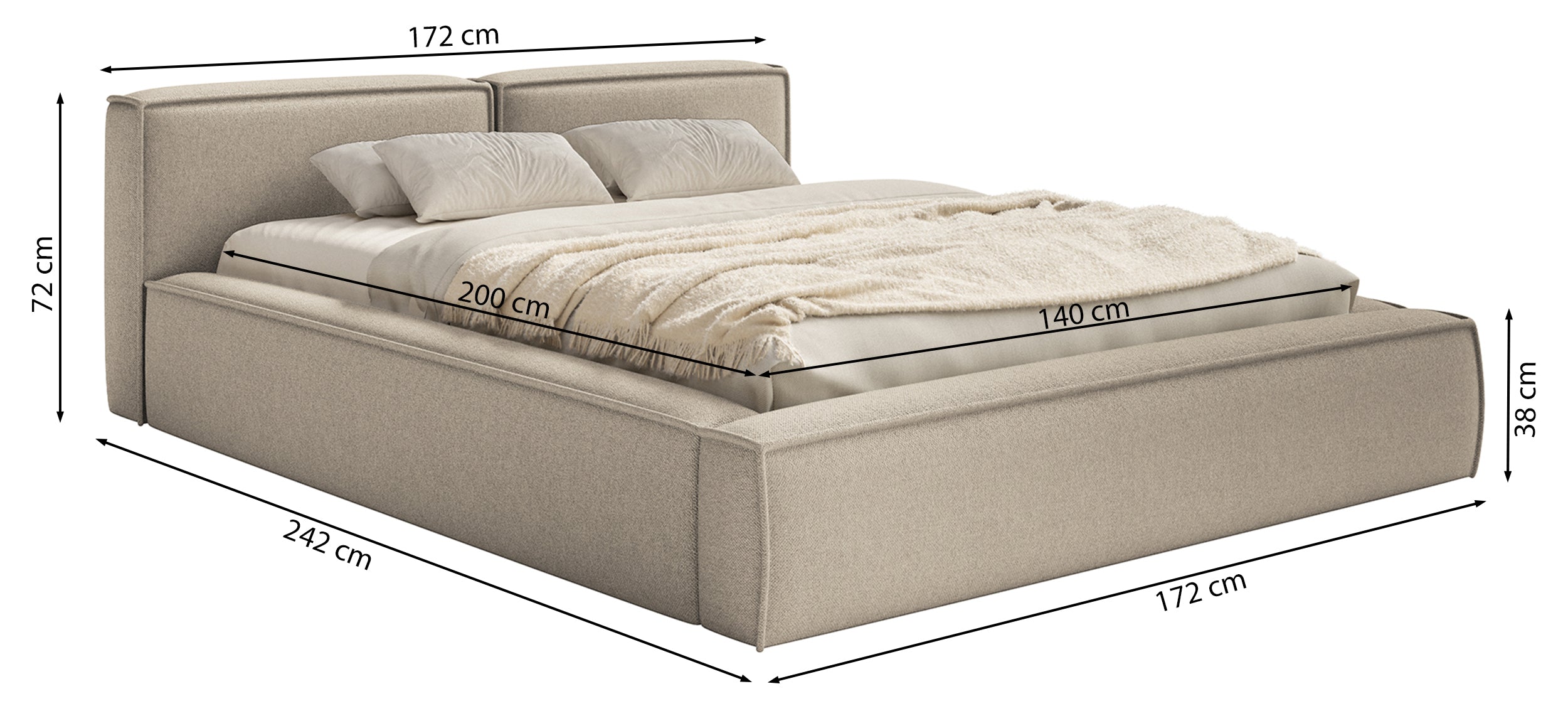 selsey-tilves-slim-low-polsterbett-140x200-cm-mit-stauraum-hellbeige-chenille-me image 7